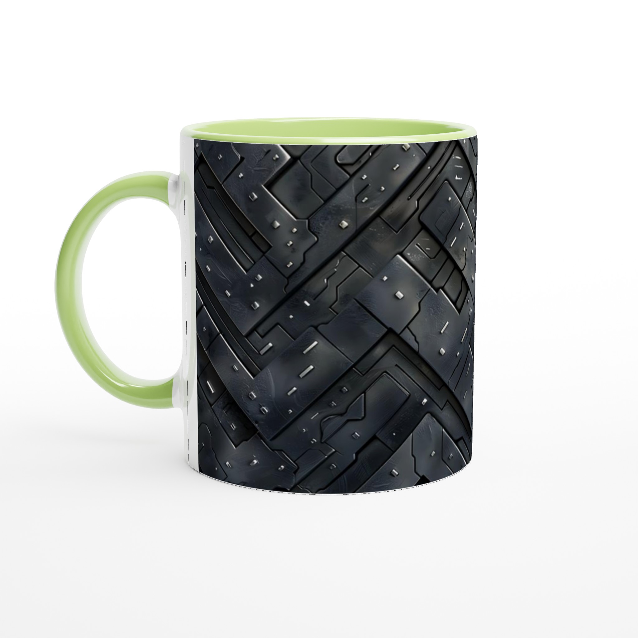 Cyberpunk Gear Pattern Keramikmugg - 11oz, Välj Din Färg! 7 ec76b190-3456-4038-adc2-a423d3cd0508