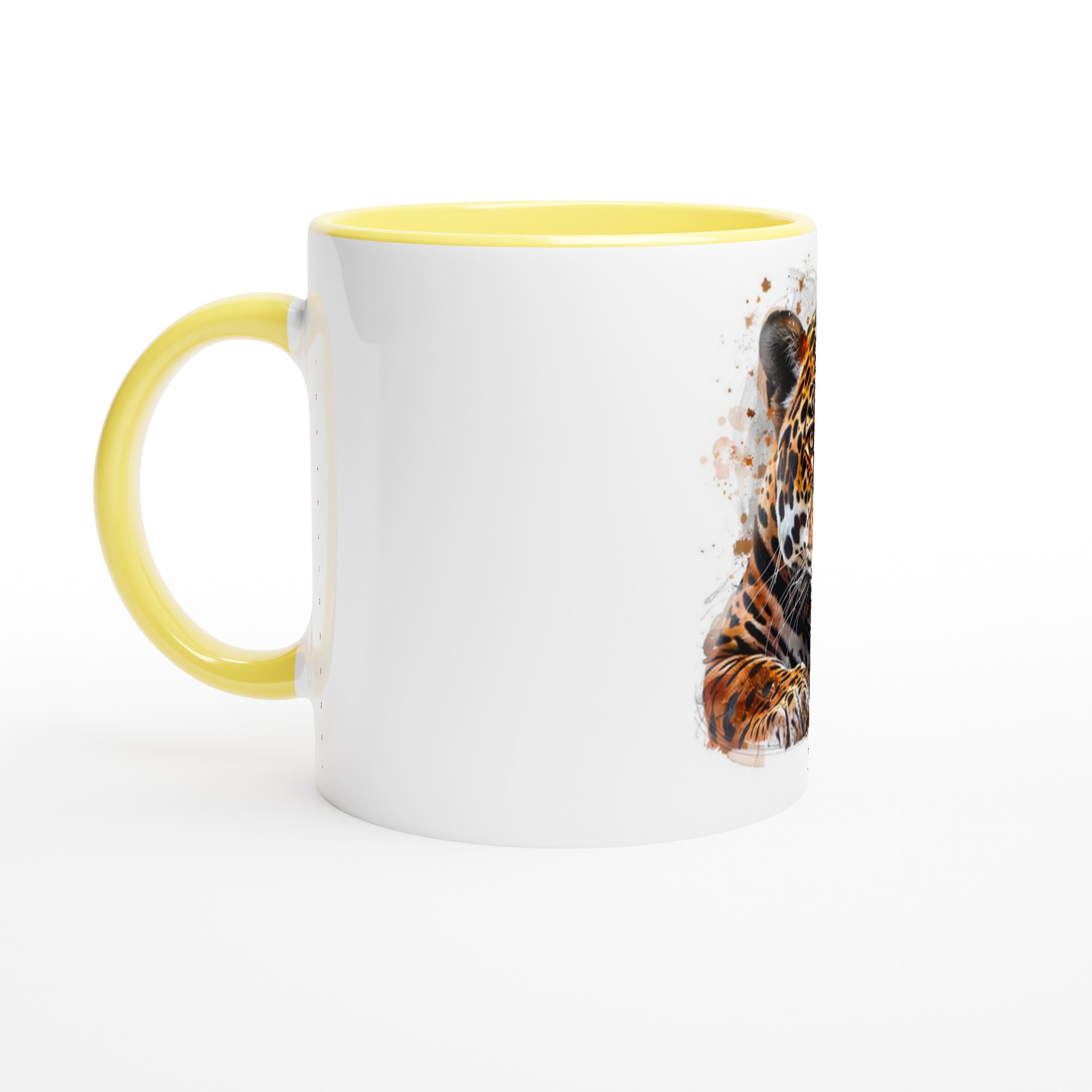 Majestätisk Jaguar Keramisk Mugg – Konstnärlig Akvarell Design i sex färgstarka nyanser 7 ec7c539a-3638-4422-b8d9-96bf5115beb5