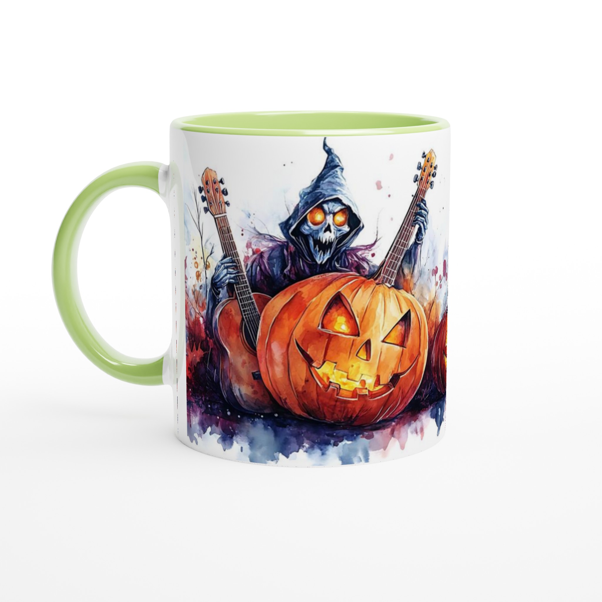 Rockin' Reaper Halloween Keramikmugg - Skrämmande Kul Design & Färgval 7 ec9a8077-d2e4-44e6-a936-e0653adc035f
