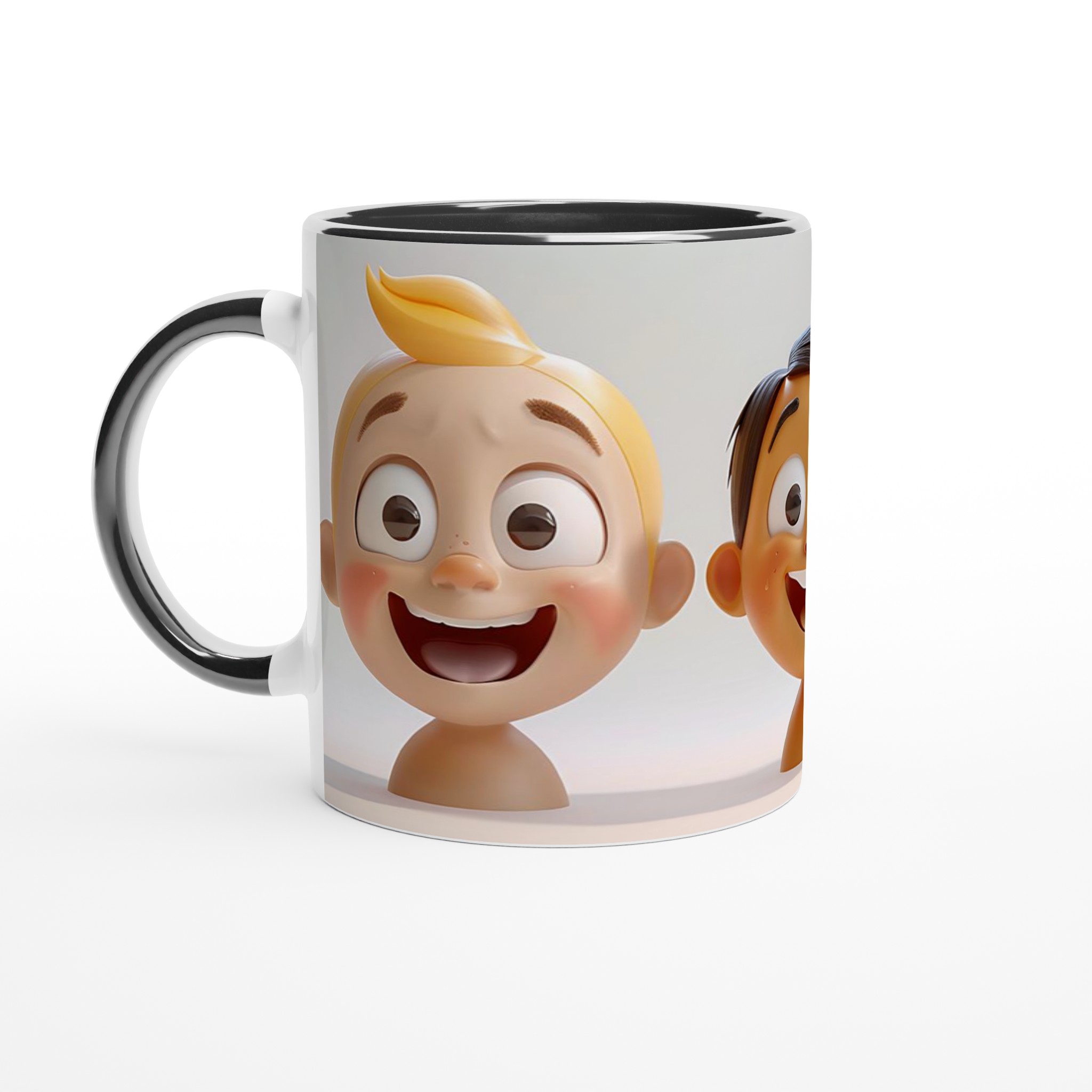 Glad Kaffemugg med Lekfulla Ansikten – Personlig 11oz Keramisk Mugg i Valfri Färg 4 ece932ca-3681-4faa-8a9e-668bf23304f7