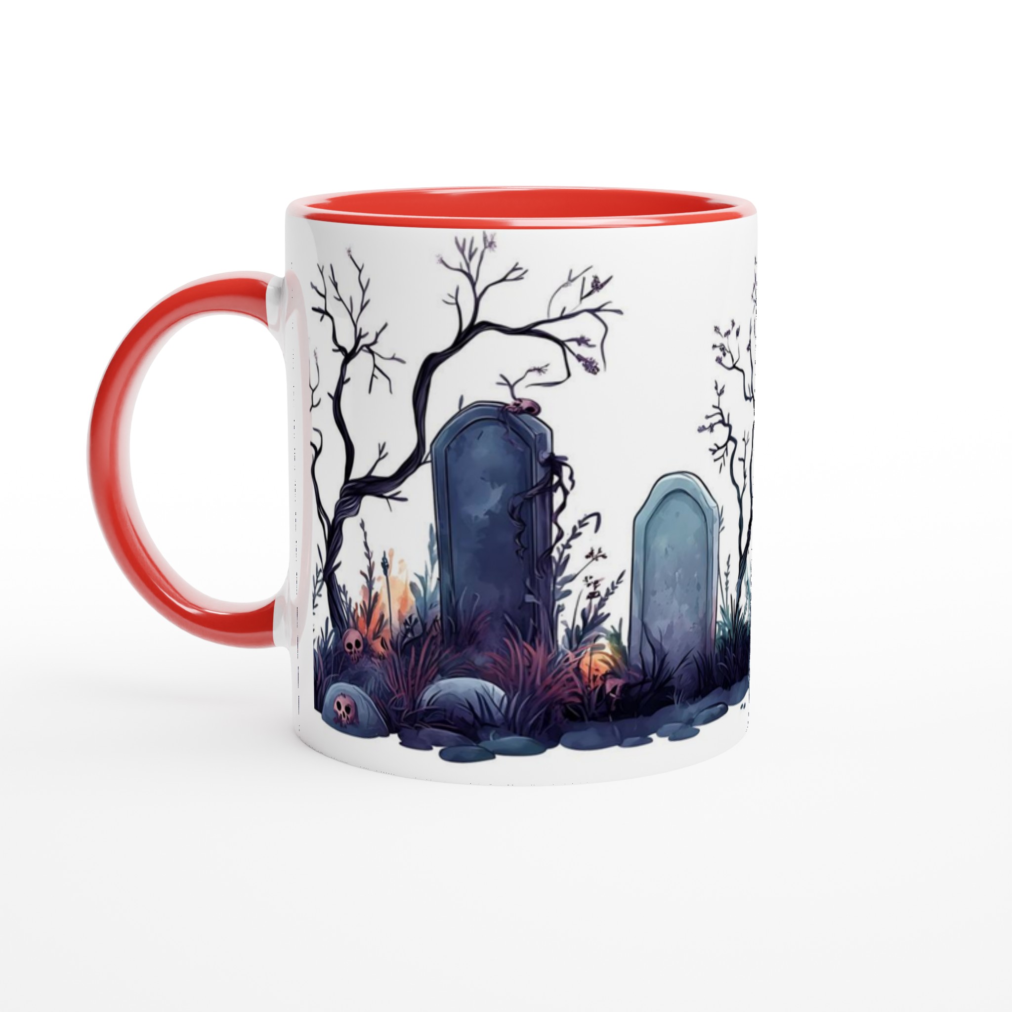 Mörk Romantisk Kyrkogårds Mugg – Spöklik Charm för Halloween & Gotisk Stil 5 ed154b32-8925-4159-9bdb-90010cfa9fff