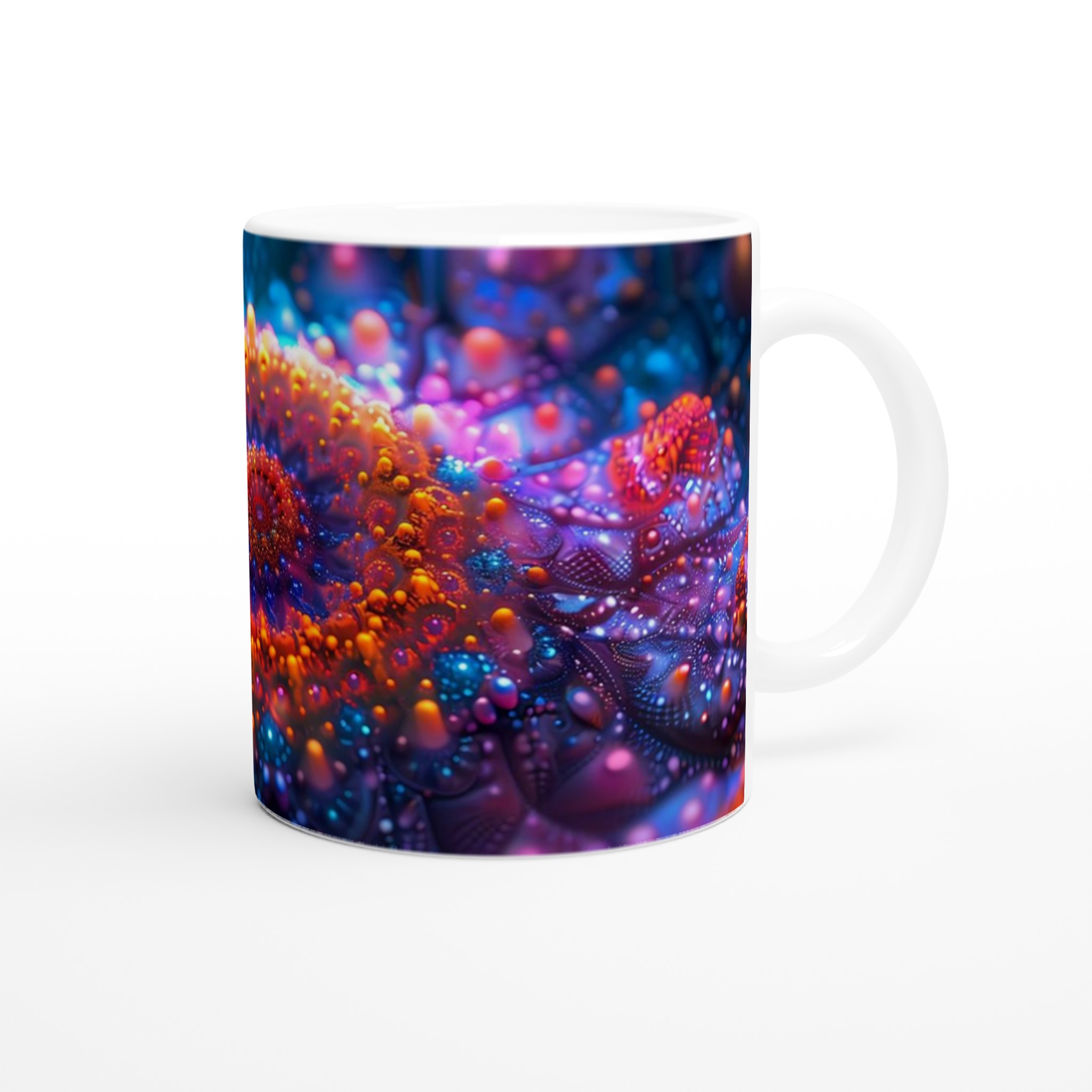 Kosmisk Fraktal Mugg - Livfulla Neonfärger på 11oz Keramik, Välj Din Favoritnyans! 9 ed2eb6c7-2cc6-4b06-828e-67eae0d84244