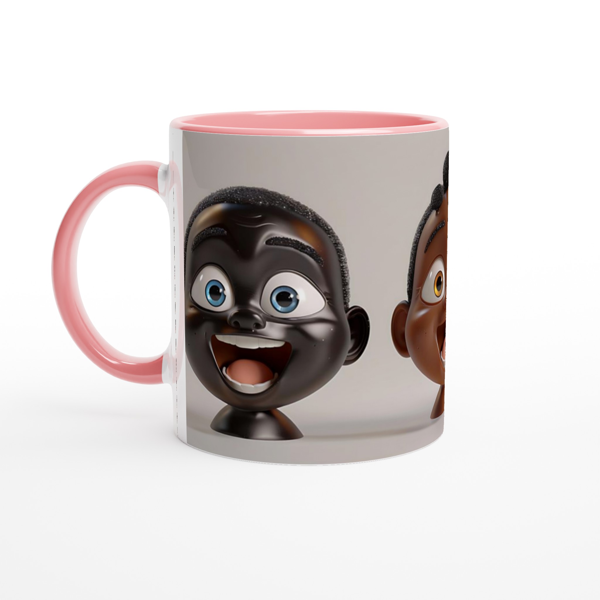Glad Cartoon Ansikte Keramisk Mugg – uttrycksfull design i flera färger 6 ed64af82-d1ae-4804-a809-9c324b902a3e