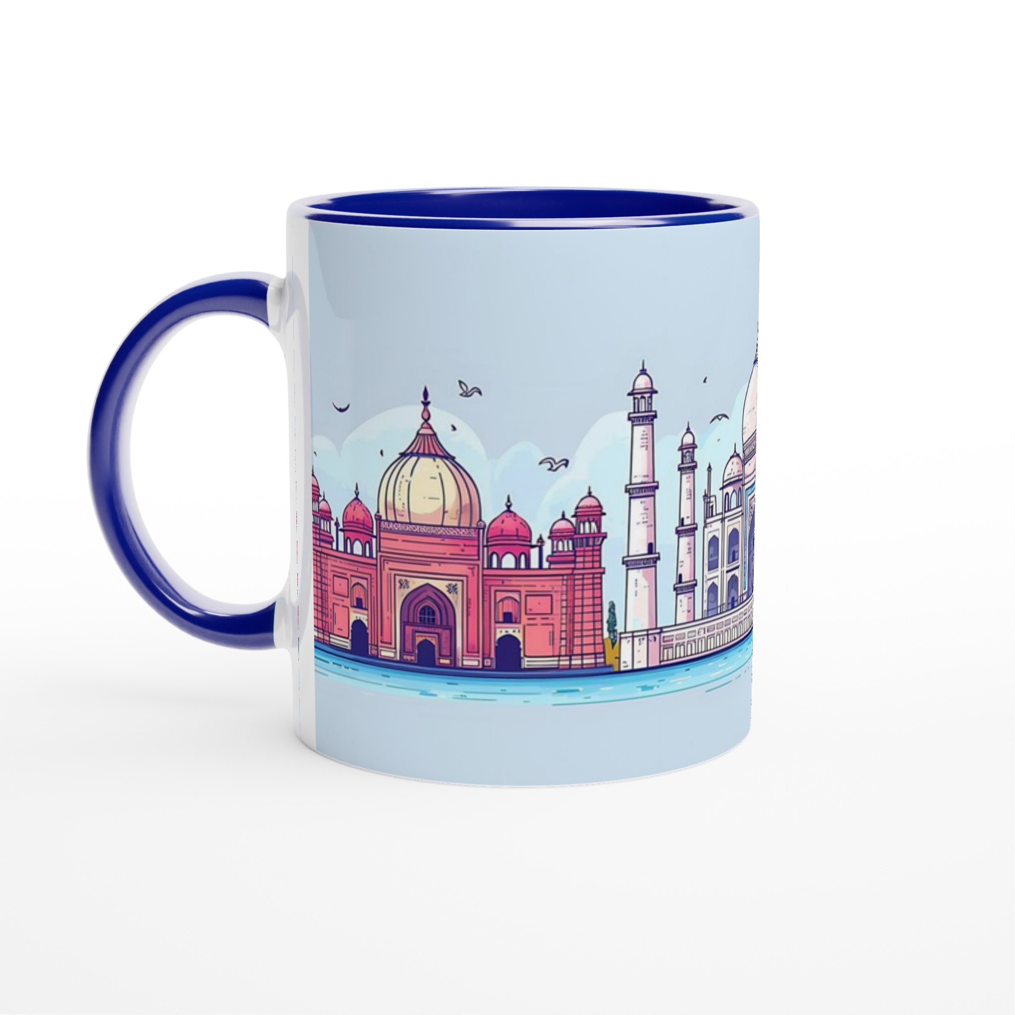Indiska Ikoner Mugg: Historiska Landmärken i Pastell – 11 oz Keramikmugg 2 ed851613-cc68-45fe-a68e-b727ca026e1b