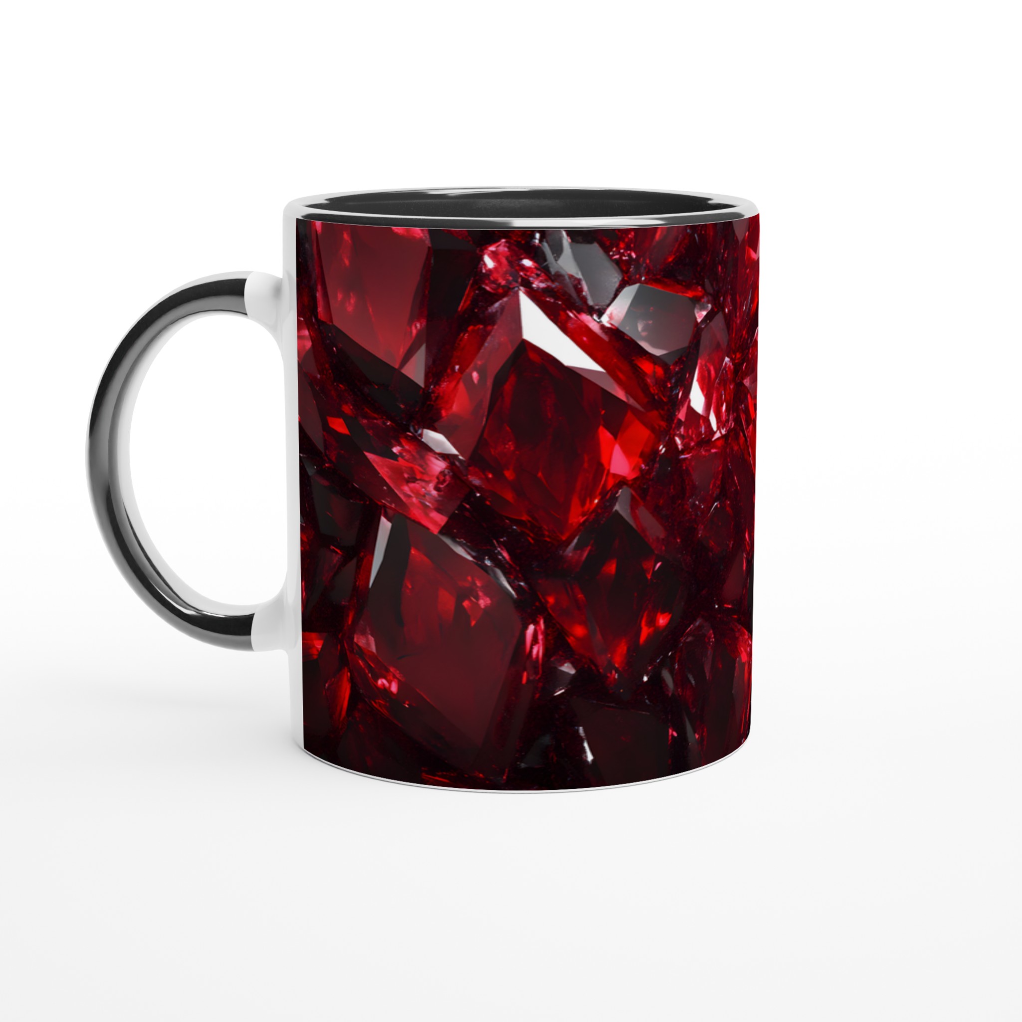 Rubinröd Fasetterad 11oz Keramisk Mugg – Geometrisk Elegans för Din Kaffestund 4 ed861d99-e414-465d-b657-9747782a6713