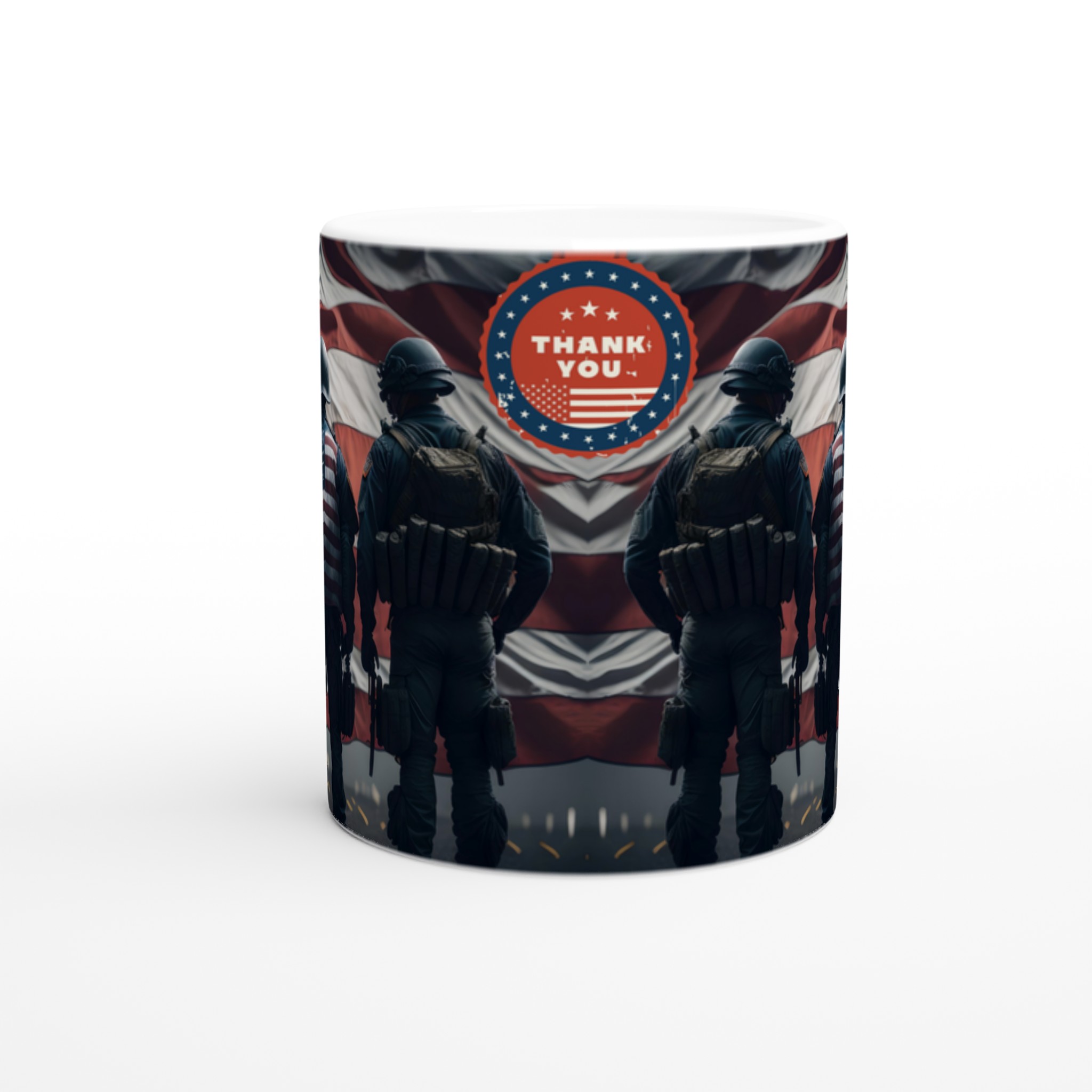 Hyllning till hjältarna: 11oz Keramikmugg med flaggmotiv – Perfekt för patriotiska presenter 8 ed98d84b-213a-45d6-9dec-d937059ce13d