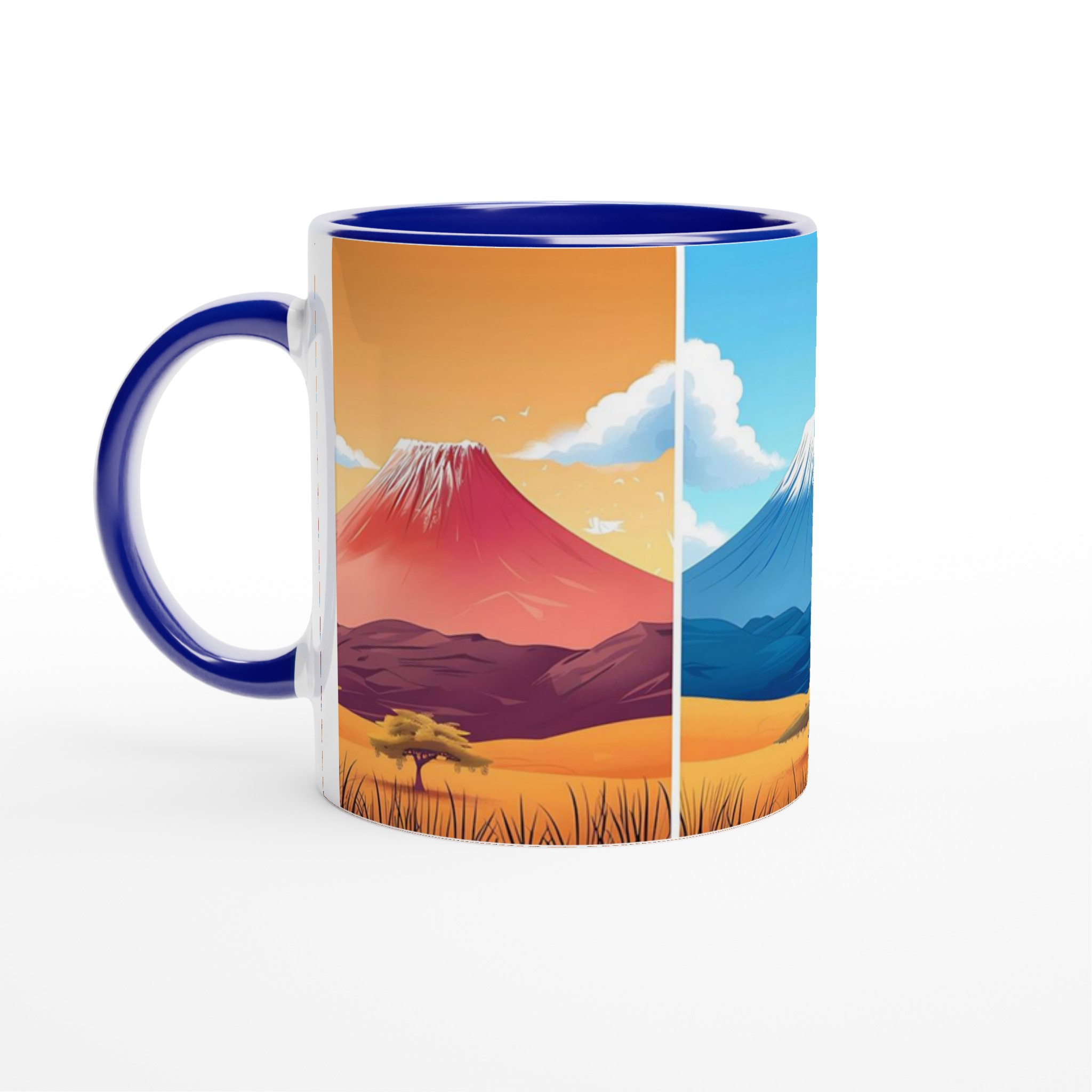 Minimalistiska Japanska Bergsmuggar – 11oz Keramikmugg i ditt val av sju livfulla färger 2 ede1a96e-33a0-4d2e-b310-145beecb366a