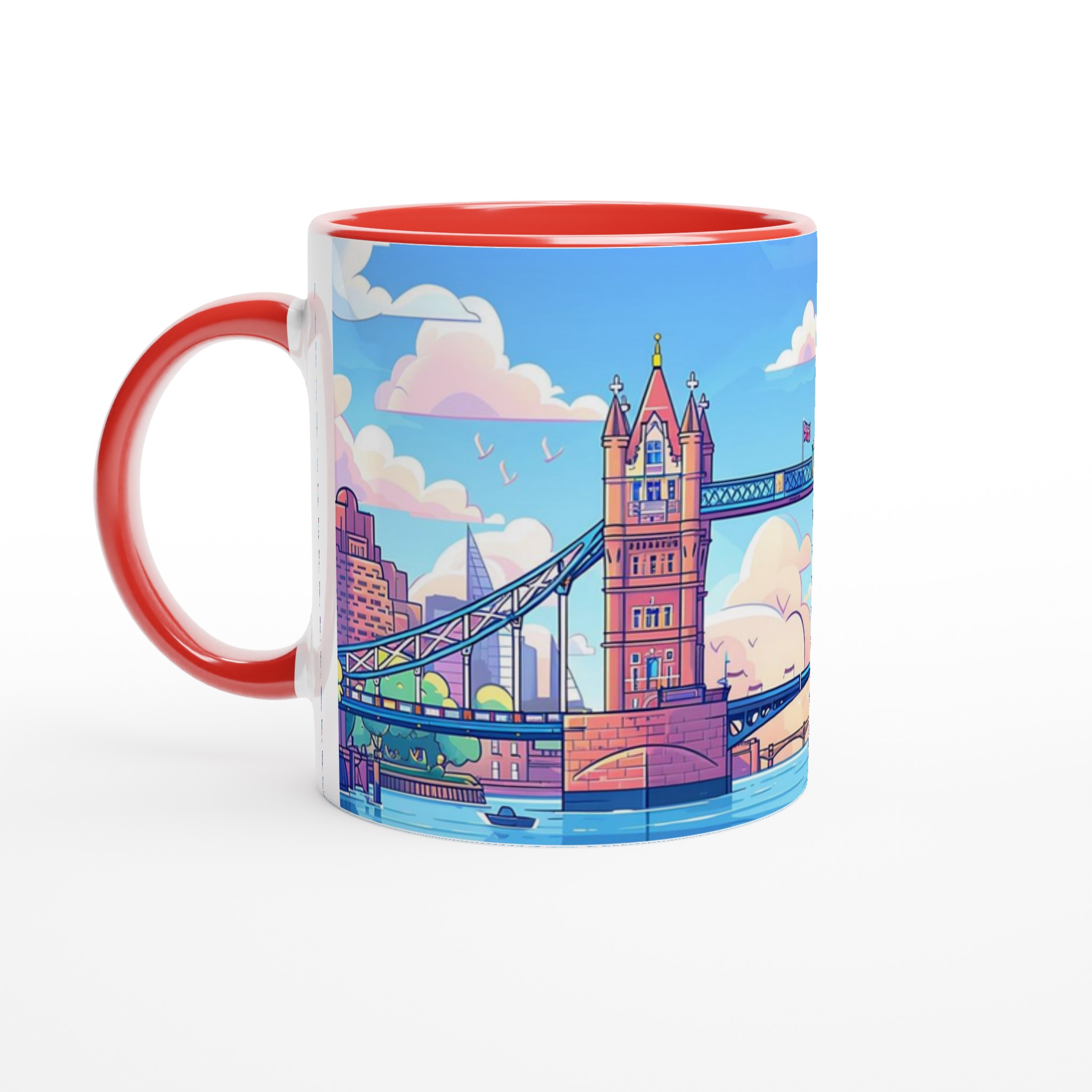 Pastell London Tower Bridge Mugg – 11oz Keramisk Mugg i ditt val av sju livfulla färger 5 ee06fda5-7d22-460d-bc2d-16de26bb7280