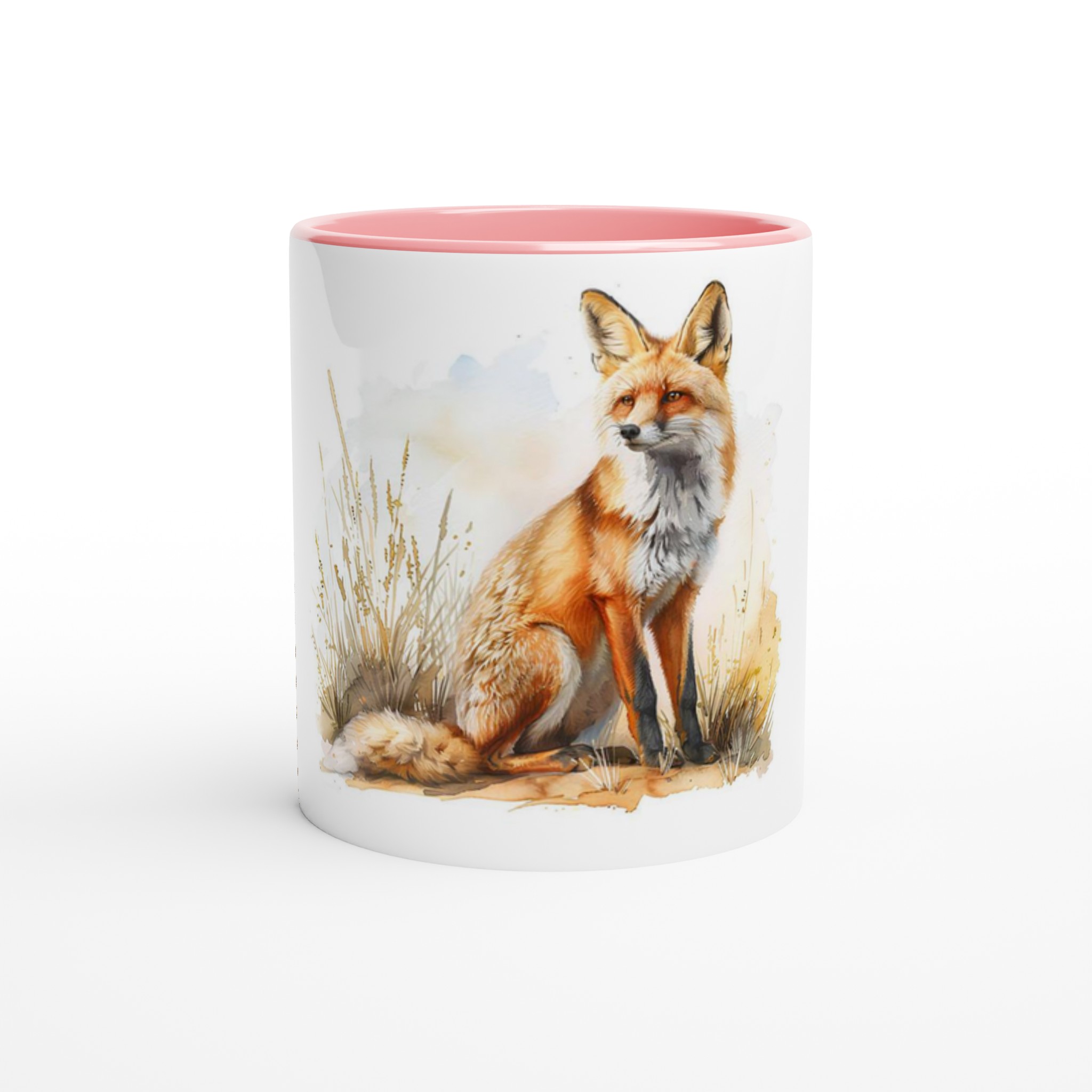 Kräftig räv-akvarell 11oz keramikmugg i ditt val av sex djärva nyanser – Perfekt för naturälskaren! 3 ee5f9195-b365-4fc0-9762-28189c5d8433