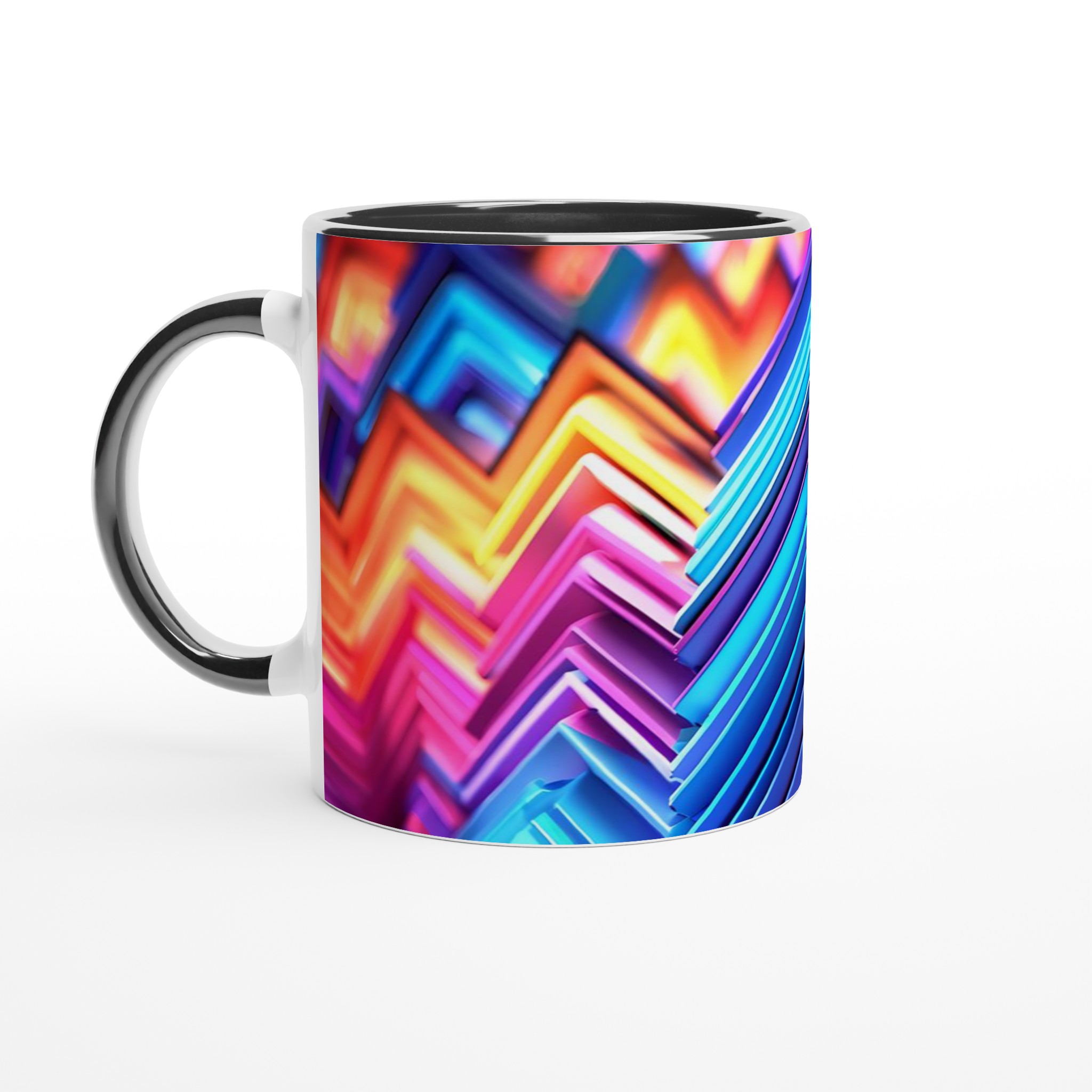 Abstrakt Neon Zigzag 11oz Keramikmugg – Dynamiska Färger för din Kaffestund 4 ee71f5ac-732d-462c-89cd-bbf71eadd582