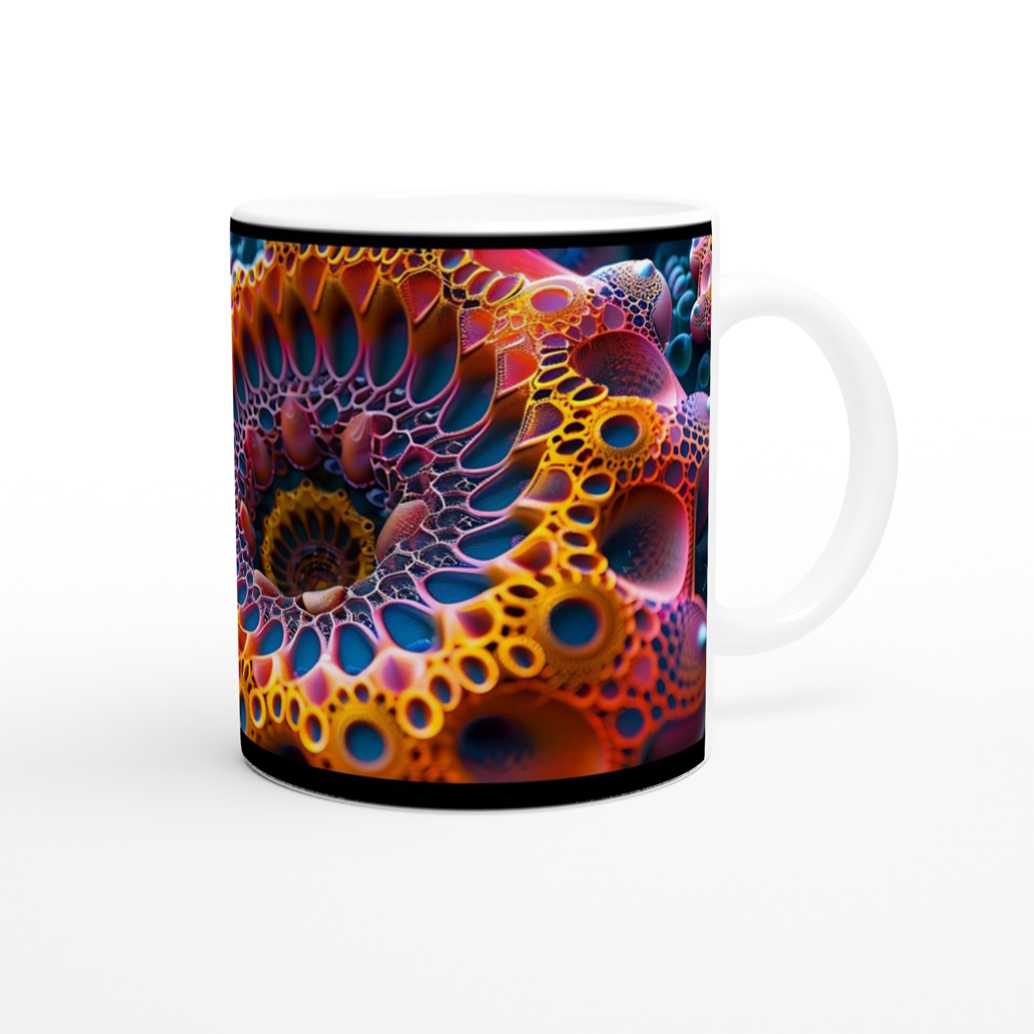 Abstrakt Fraktal Konst Mugg – Levande Koralldesign Keramisk Kaffekopp i Flera Färger 9 eea1b7bd-fe3d-43fb-a80d-fd8499a5b709