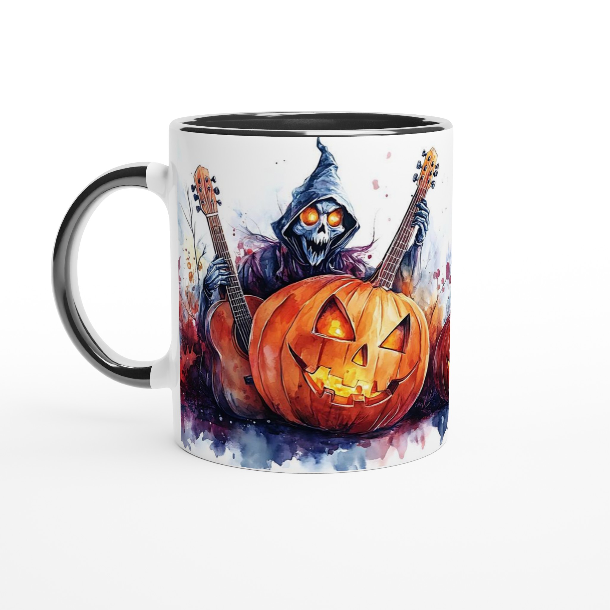 Rockin' Reaper Halloween Keramikmugg - Skrämmande Kul Design & Färgval 4 eed6ee69-7f87-41ea-9186-c96927bc0b7a