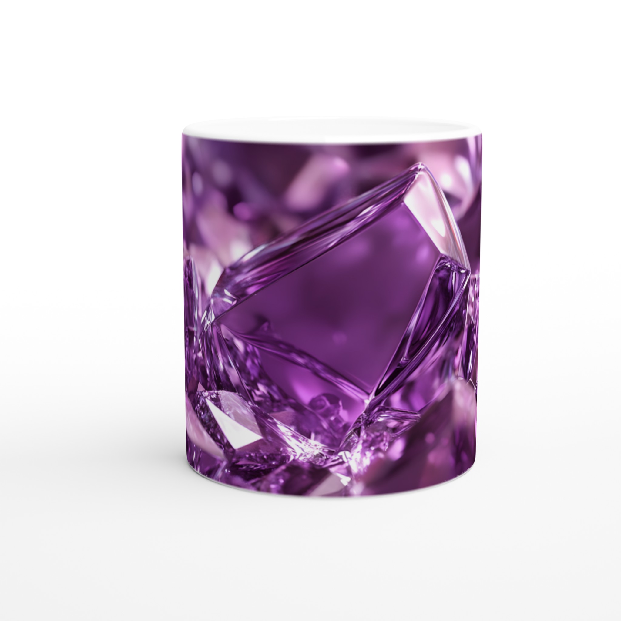 Glänsande Ametistmugg – 11oz Keramisk Kaffemugg i Ditt Val av Färg 8 eef8dd00-588e-497f-bc1b-a463b641a022
