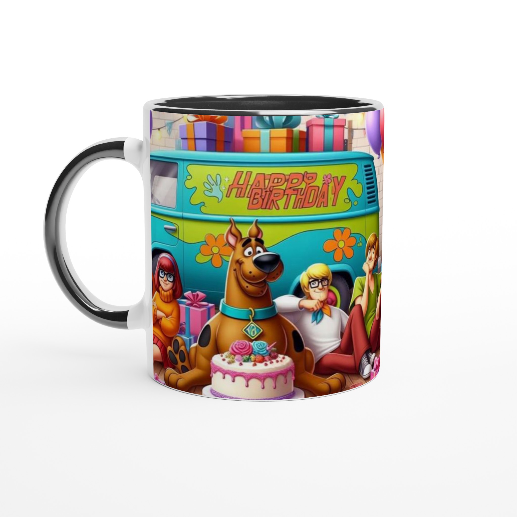 Färgstark Vit 11oz keramisk mugg med Scooby Doo och Vänners Födelsedagsglädje 4 eefa107b-705e-458c-967c-207355e0bc20
