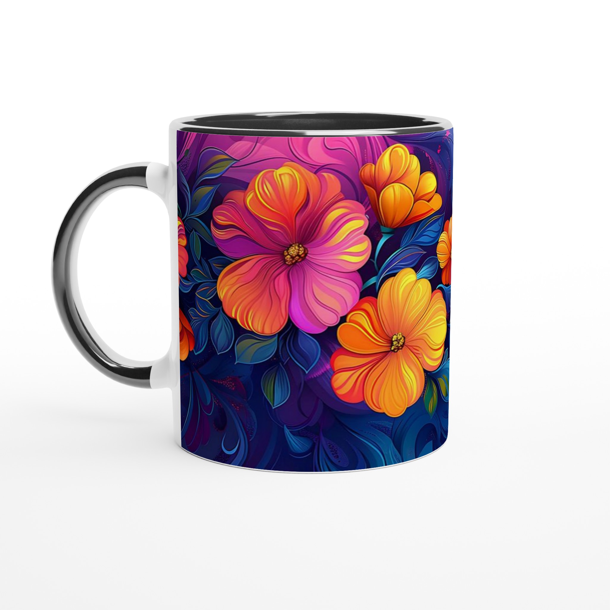 Mugg med Levande Blomsterprakt – Välj din Färg för en Konstnärlig Kaffestund 4 ef126968-f80f-4756-a579-a0e62818dc0f