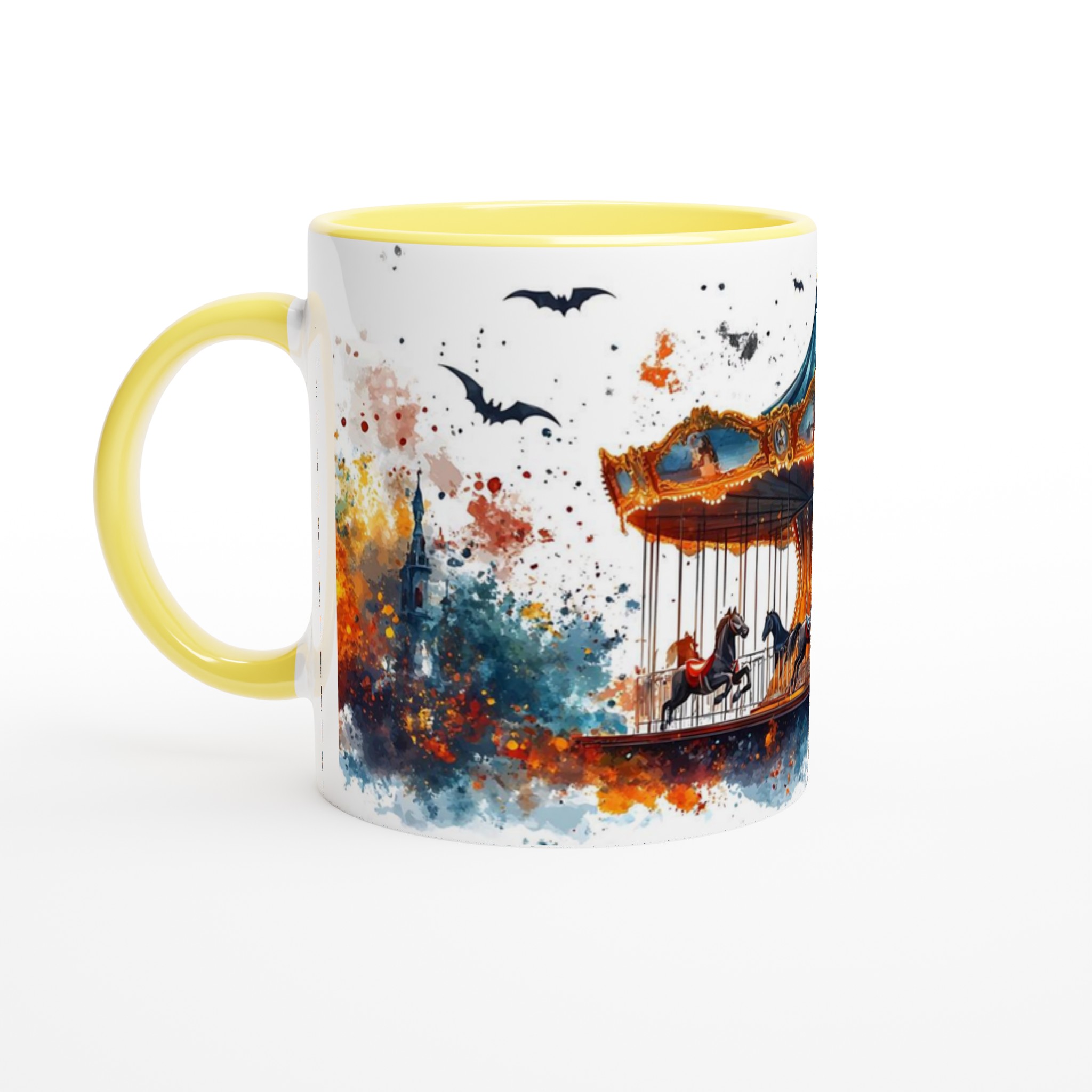 Mystisk Karusell Mugg - Akvarell Fantasy Kaffeupplevelse i Valfri Färg 3 ef83d31d-2a72-4305-94cf-bd7cfb63306e