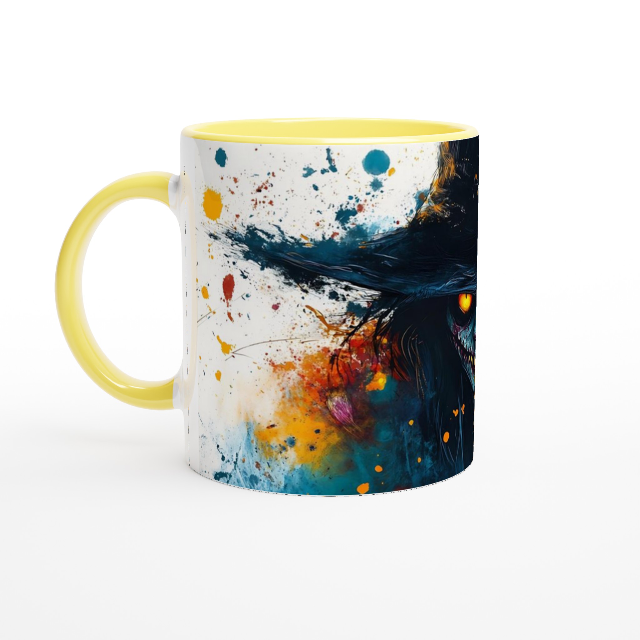 Skräckinjagande Akvarell Halloweenskräckmugg - 11oz Keramisk Mugg i Valfri Färg 3 efa4cb4e-949f-4c9a-98a1-bd31f9033360