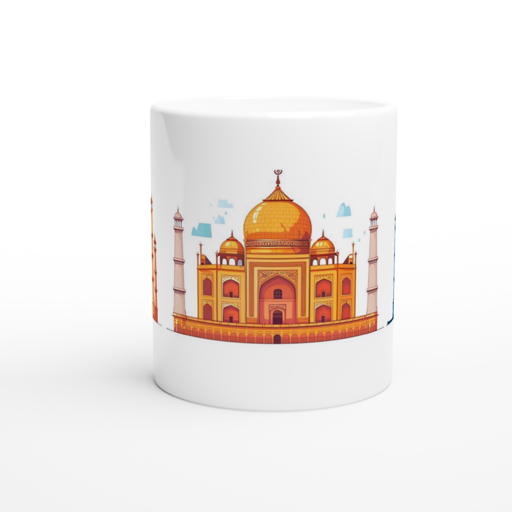 Taj Mahal Inspirerad Keramikmugg - Historisk Charm i Valfri Färg, 11oz 8 efc27404-966c-42b8-8e24-1a36af2c69c9