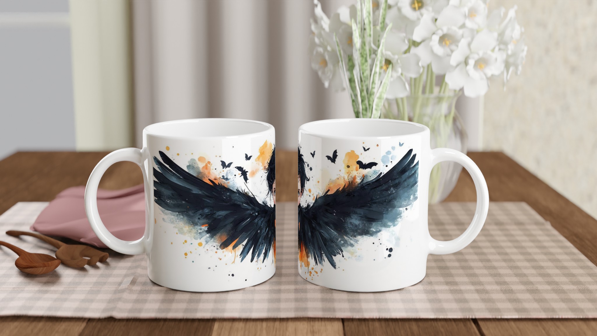 Mystisk Fladdermusunge Keramikmugg – Perfekt för Halloween & Gotiska Själsvänner, Välj Bland 7 Färger! 10 f001952b-34df-478a-a53b-4a29d7850cca