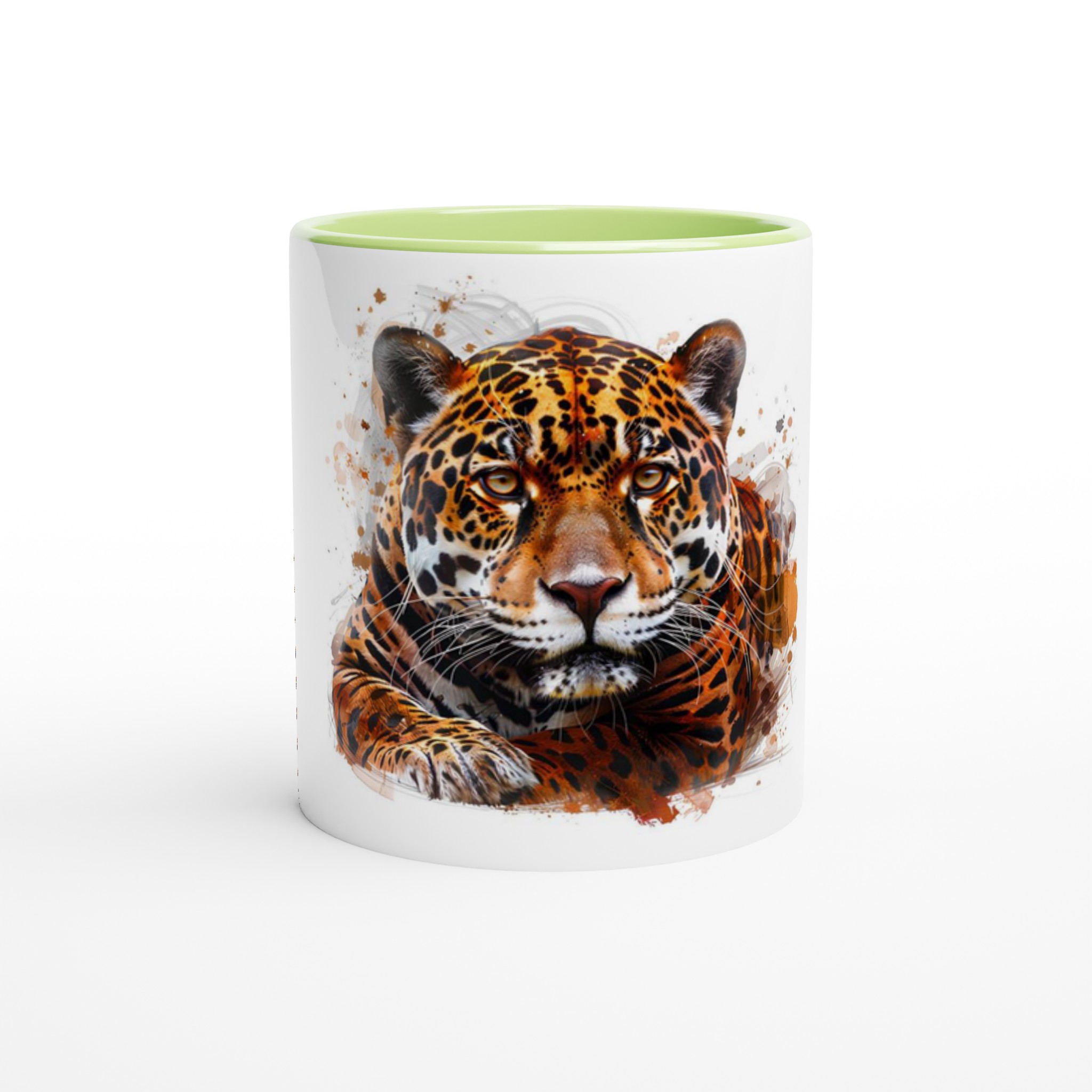 Majestätisk Jaguar Keramisk Mugg – Konstnärlig Akvarell Design i sex färgstarka nyanser 4 f022bab8-de0f-41a3-a247-f51ed0f0e107