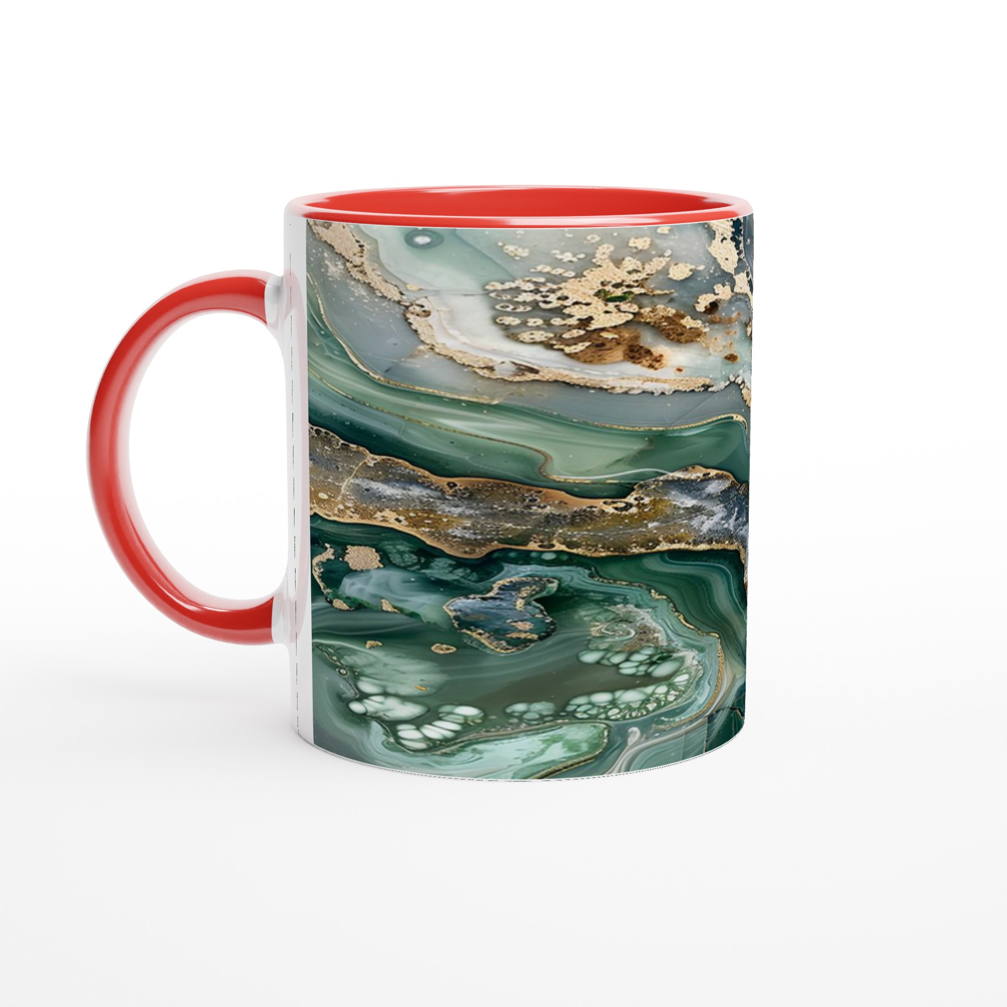 Abstrakt Smyckad Keramikmugg 11oz – Marmor- och Guldskimrande Design i Olika Färger 5 f0378b89-144d-41be-abad-93c4b51fc8e8