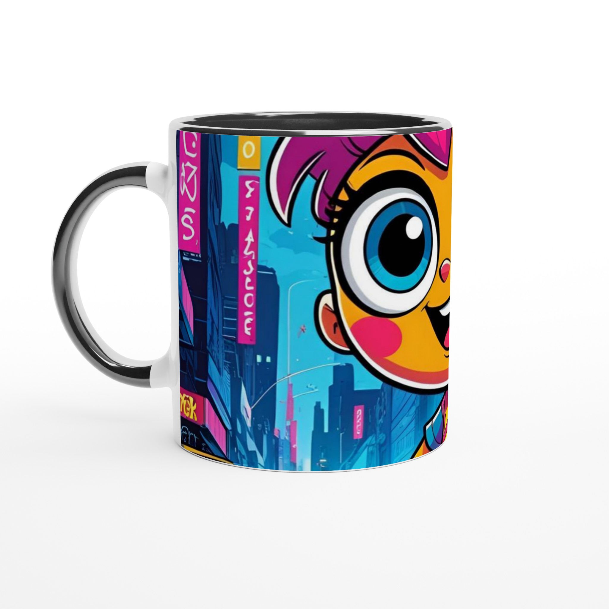 Färgstark 11oz keramisk mugg med lekfull karaktär i flera livfulla färger 4 f07680b0-e43a-4c48-9e65-46cf0ad3fbdd