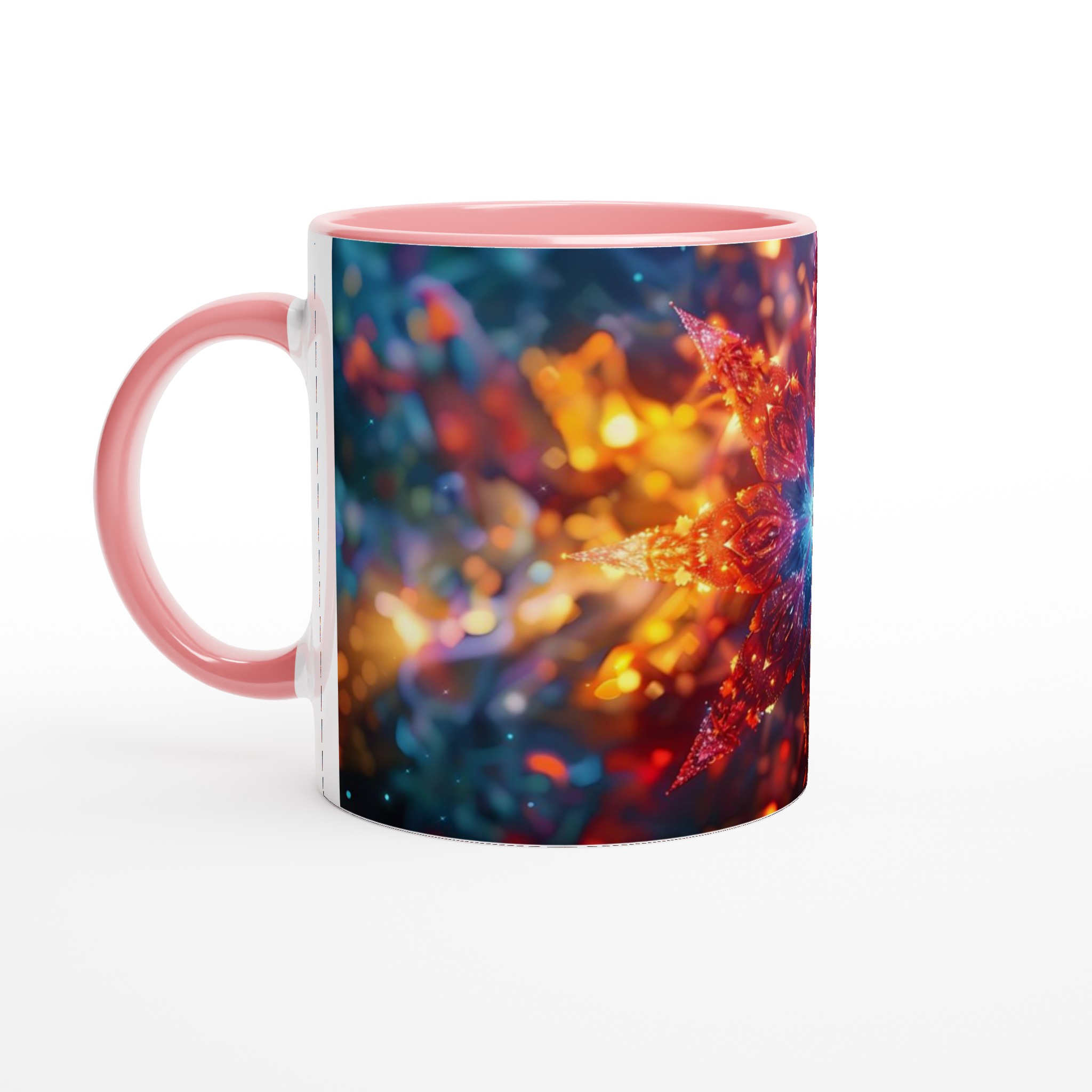 Kosmisk Blomster Keramisk Mugg – Lysande Galaktisk Design i Ditt Val av Färg 6 f083171c-70ad-4ee1-8c52-ff0cbd81b900