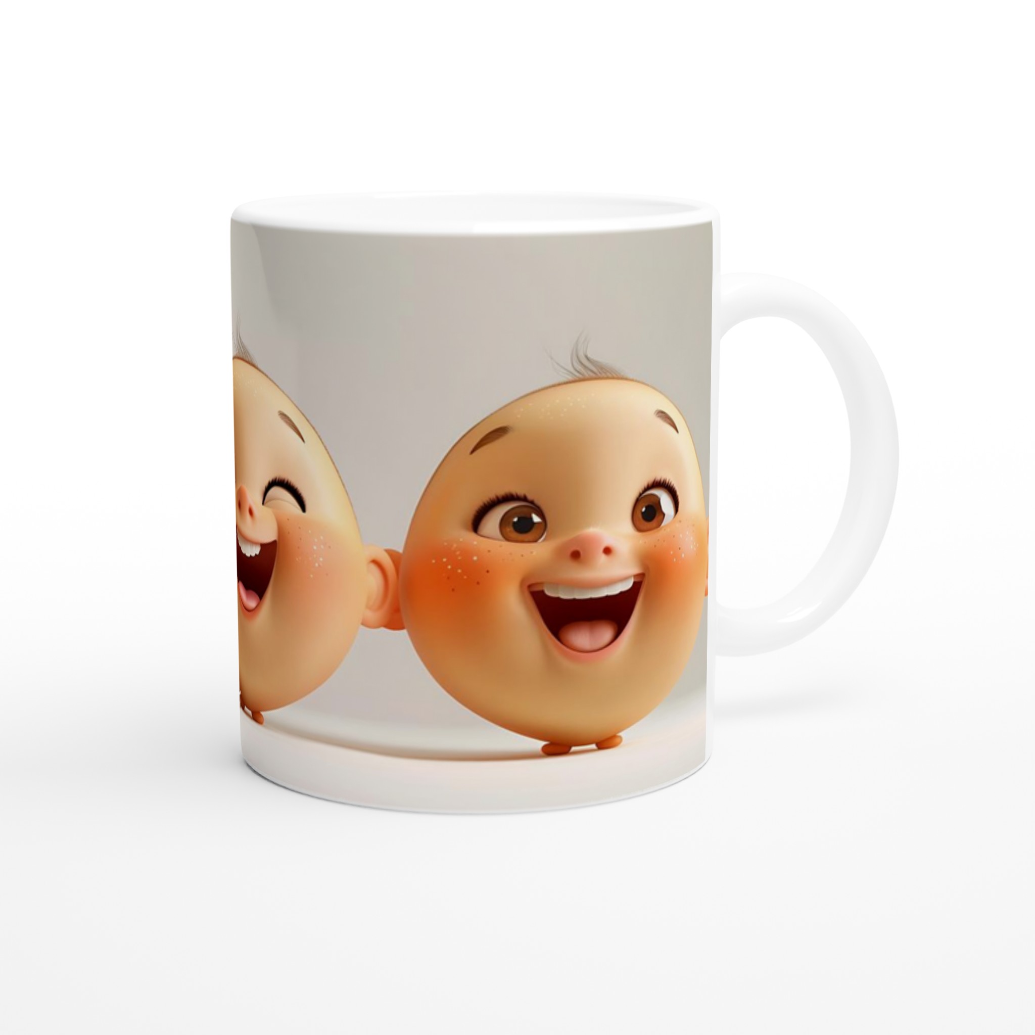 Glad Bebis Mugg - Keramisk Kopp med Charmigt Ansikte och Personliga Färgalternativ 9 f09f5a21-772a-4cea-bdc6-0e0d1e97d159