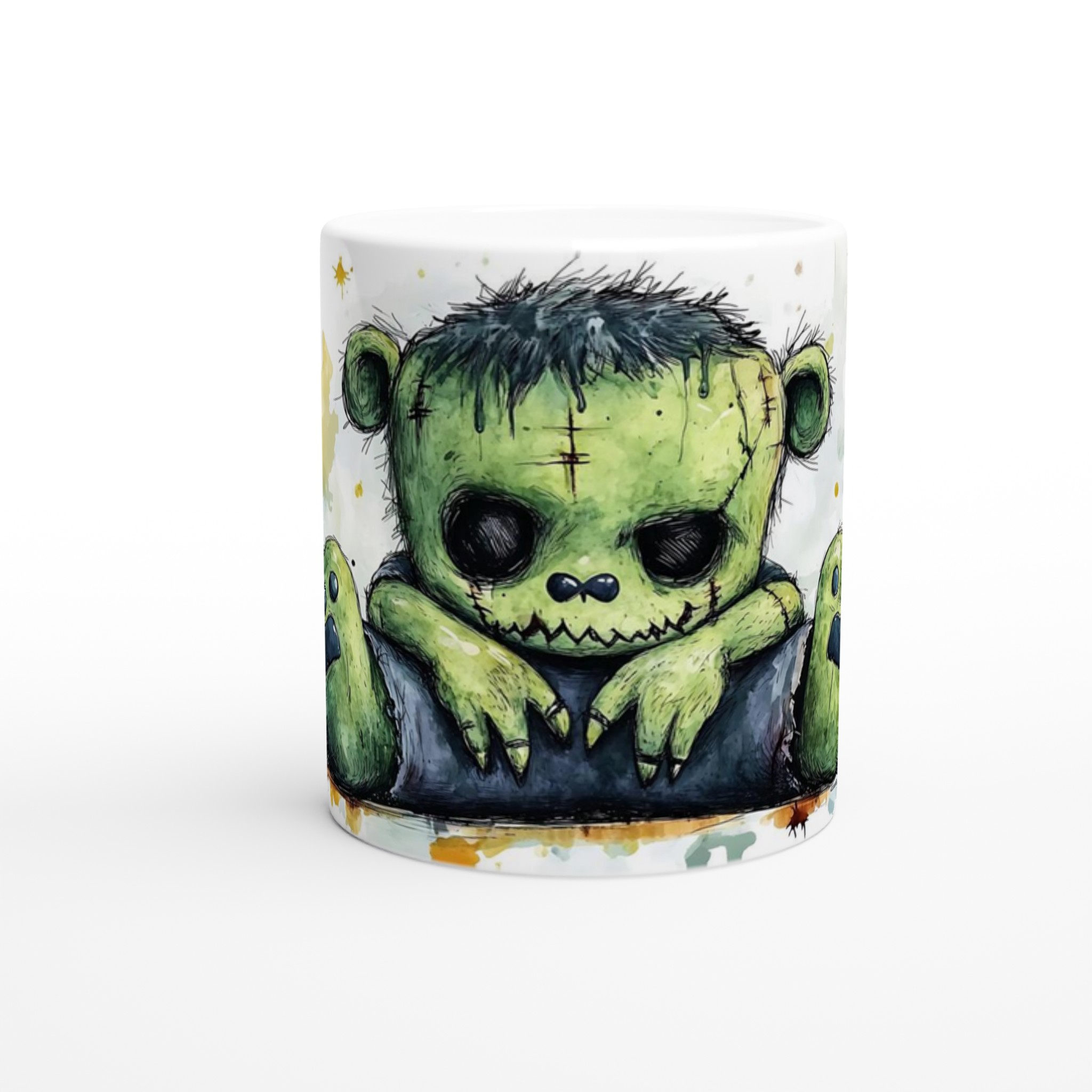 Frankenstein Nalle Keramikmugg - Skrämmande Söt 11oz Kaffemugg i Ditt Val av Färg 8 f0cf102a-9c49-406c-9af5-ef3ae9298e0e