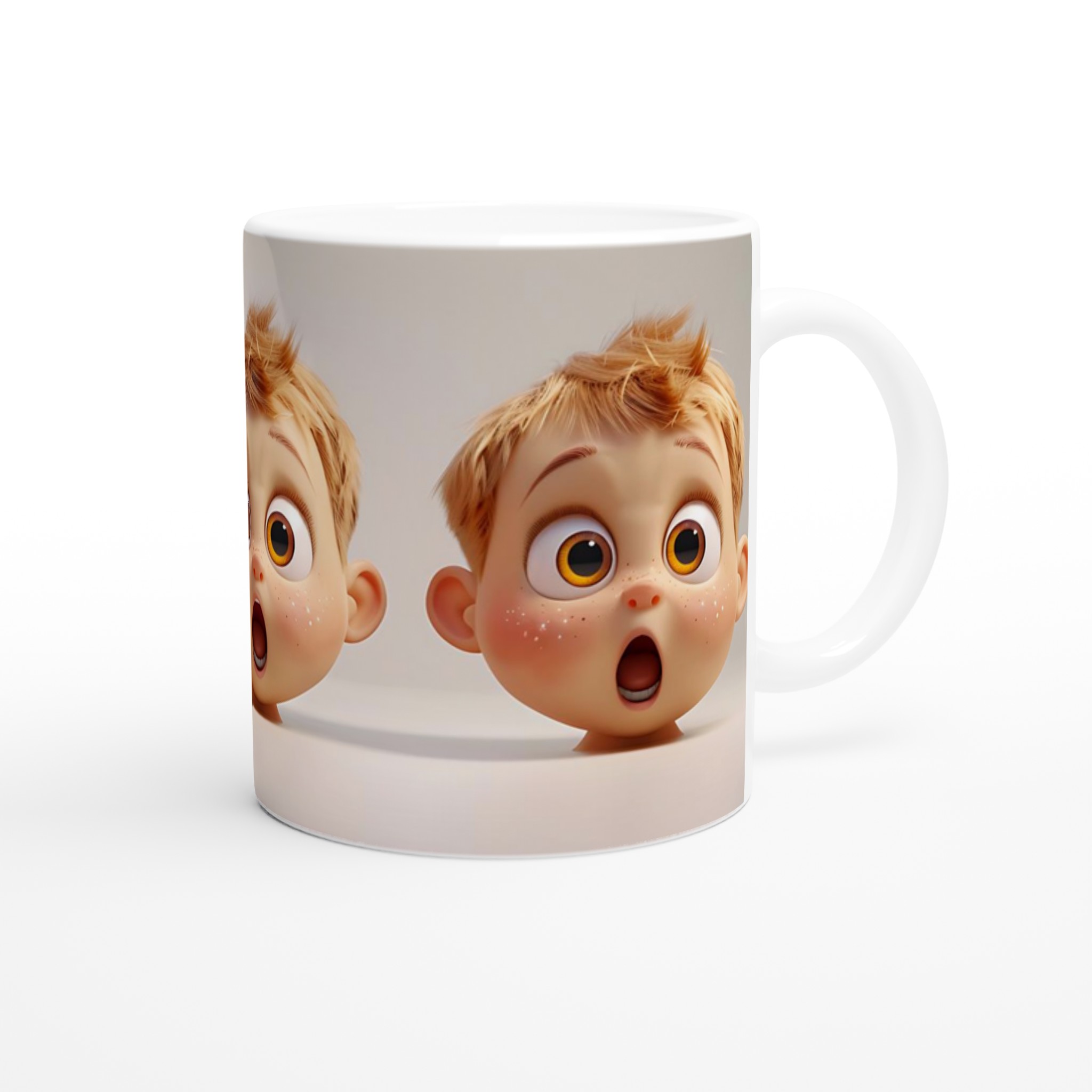 Förvånad Baby Ansikte Keramisk Mugg - Rolig Design i 7 Färger | 11oz Kaffekopp 10 f0eeaceb-857c-4051-b06d-ab1392a9e8c6