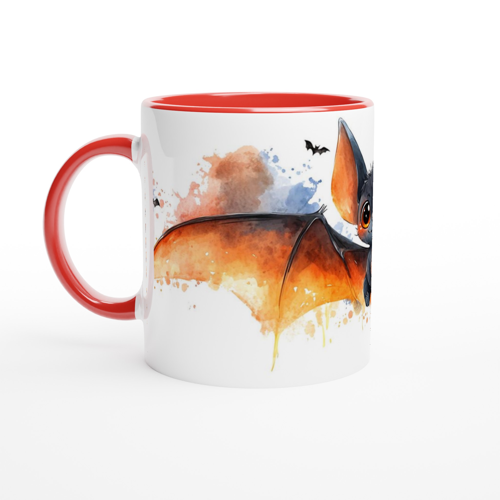 Söt Vattenfärg Fladdermus Mugg - Halloween Kaffekopp med Lekfull Design & Valfri Färg 5 f12d2584-ced8-4c2d-952c-f620cedf2ca0