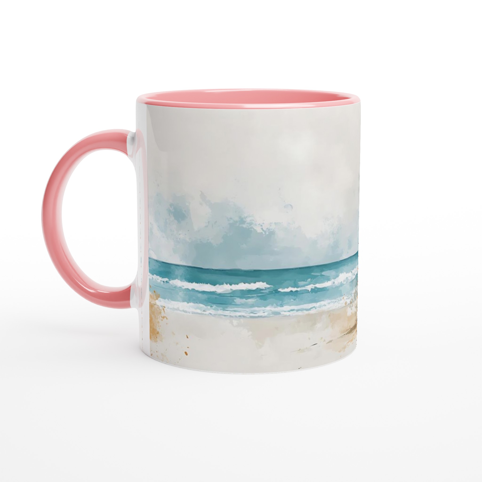 Semester & Strand Keramikmugg - 11oz, Levande Akvarellstil för Din Kaffestund 6 f13057aa-4ed6-41aa-a453-1a081947a3de