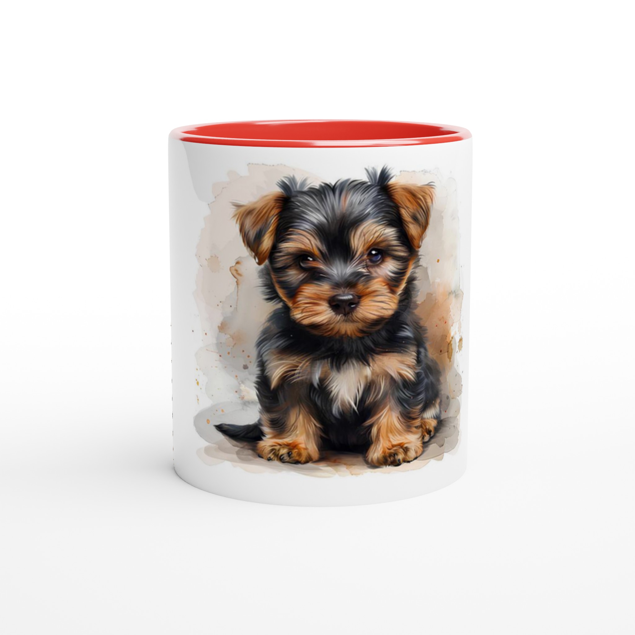 Bedårande Yorkshire Terrier Valp Keramisk Mugg - 11oz med färgad insida 2 f13a2595-7c35-42f9-a22a-785360919838