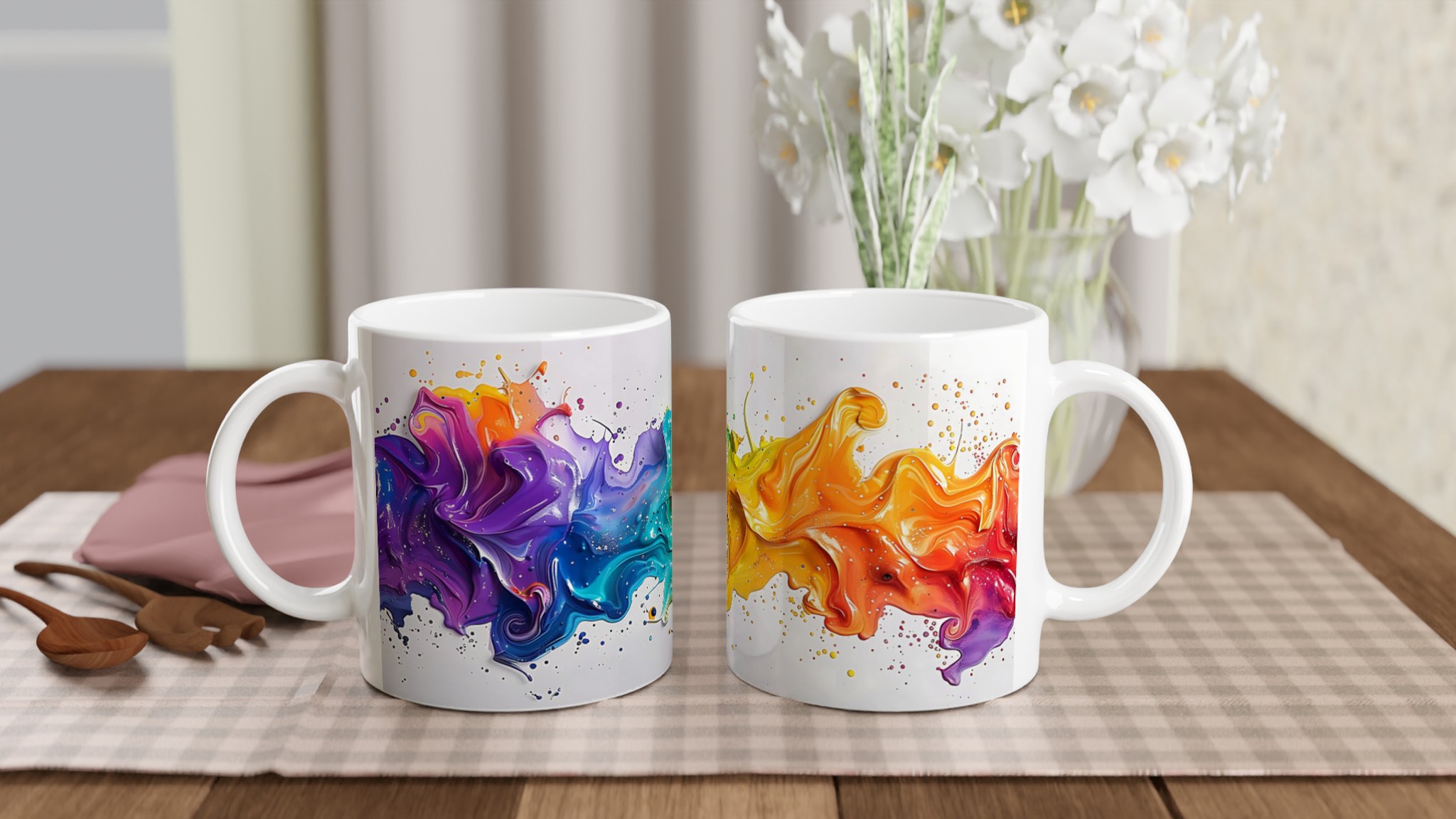 Färgexplosion Keramikmugg 11oz – Levande Design i Väljfri Färg 10 f1594d9e-7089-4775-881a-2a5c00c39674