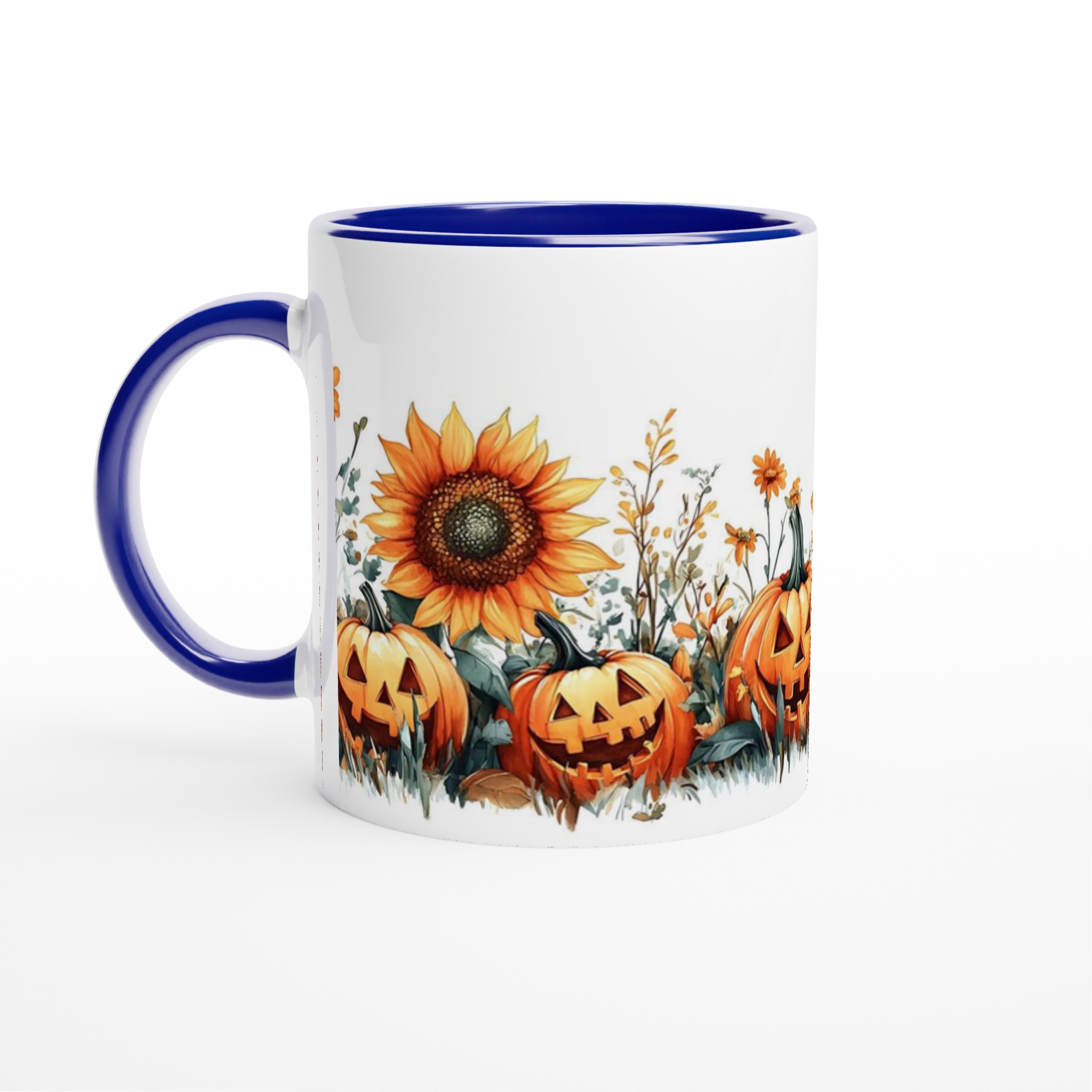 Mysig Halloween Mugg – Pumpor & Solrosor i Vattenfärg | Välj din favoritfärg! 2 f163848e-34d4-4afe-b8cf-7ae0366bd114