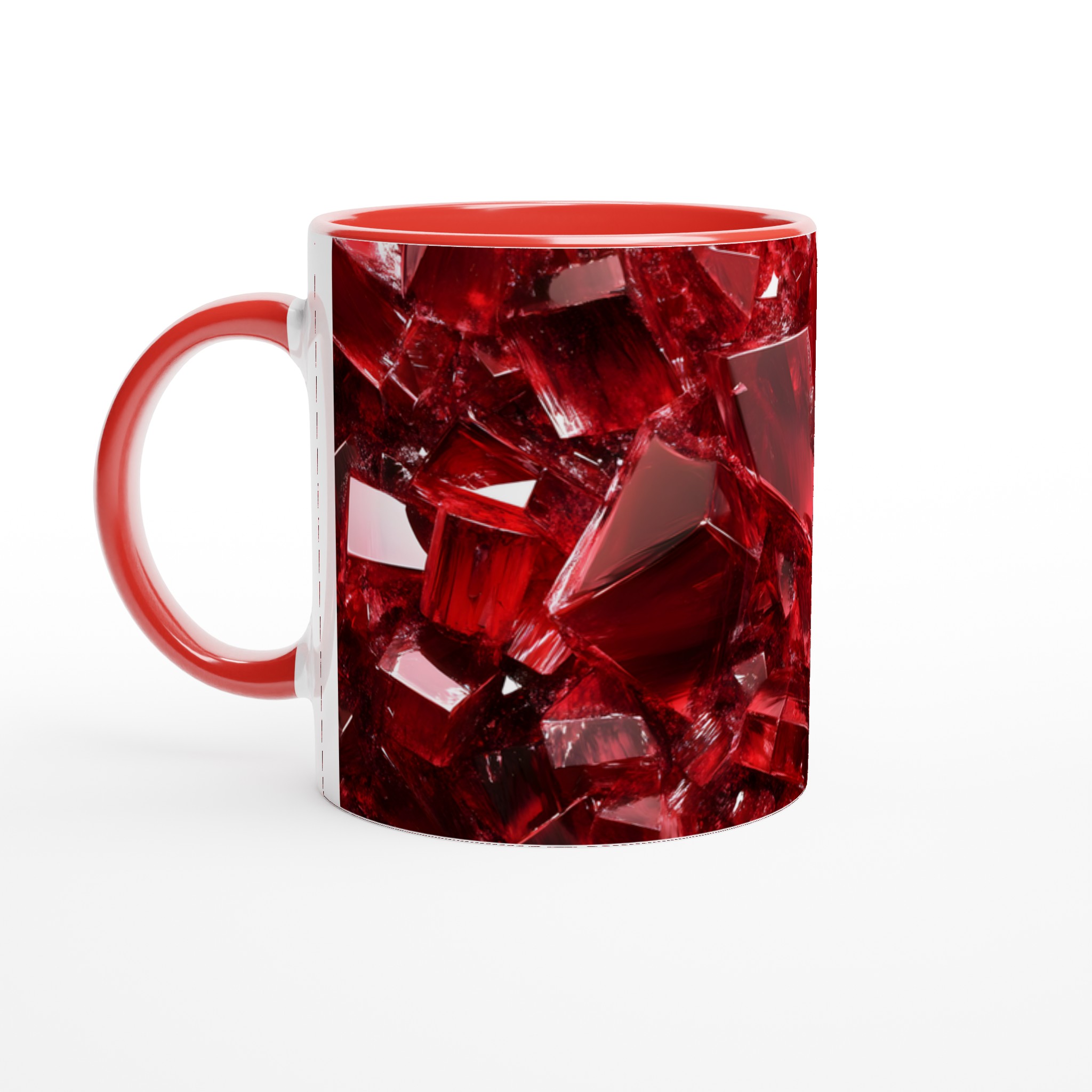 Rubinröd Kristallmugg – 11oz Keramisk Kaffekopp i Valfri Färg, Hållbar Design för Vardagslyx 5 f1988908-f66d-47c5-b3b1-eb98db739067
