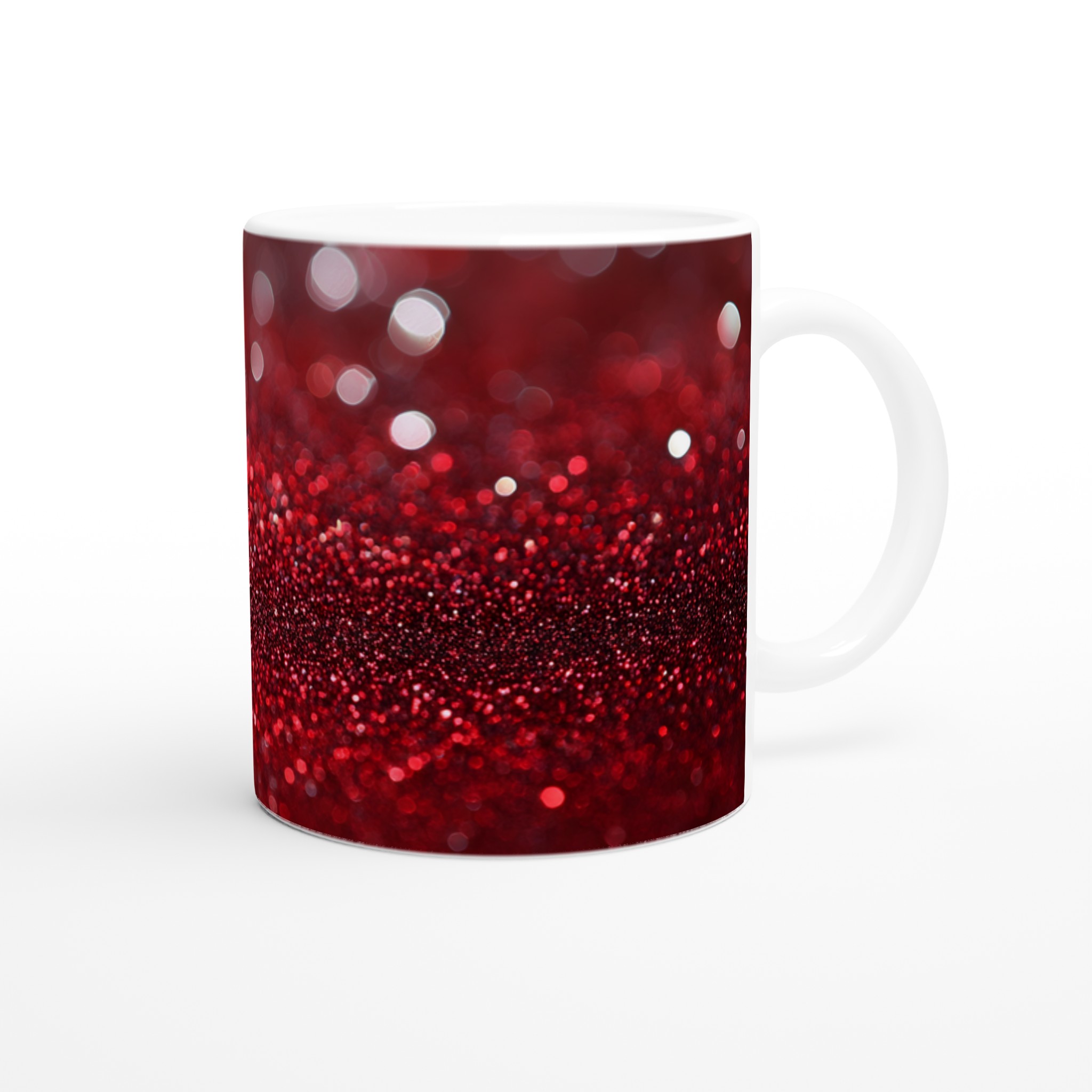 Glittrande Keramikmugg i 11oz – Strålande Red Glitter Design i Flera Färger 9 f1b44471-d634-4a37-a603-e599b3113a8b