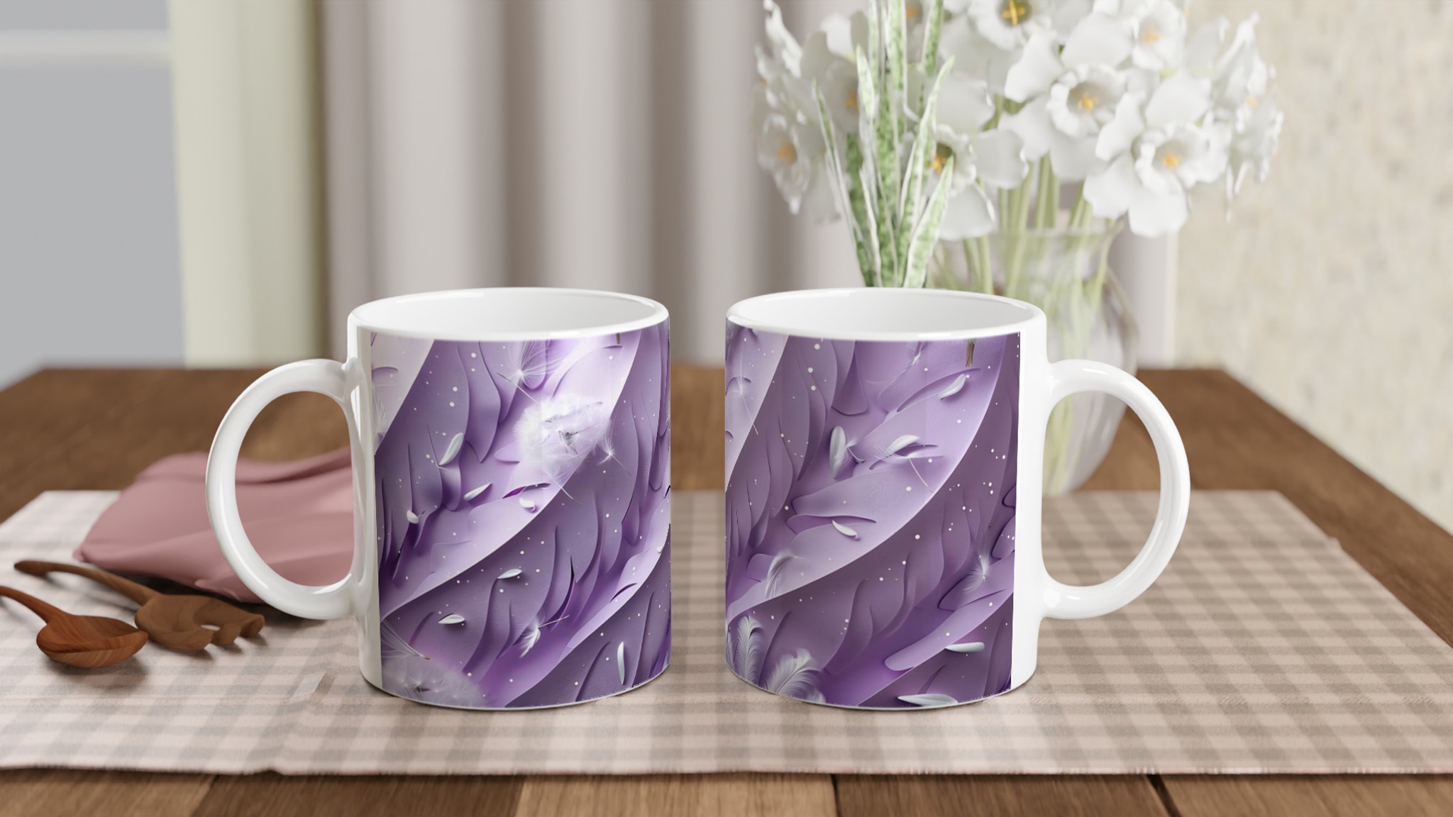 Lilac Dream Keramikmugg – 11 oz premiummugg med fluffiga detaljer i ditt val av 7 färger 10 f235d78d-0cb8-405b-b110-242d02814857