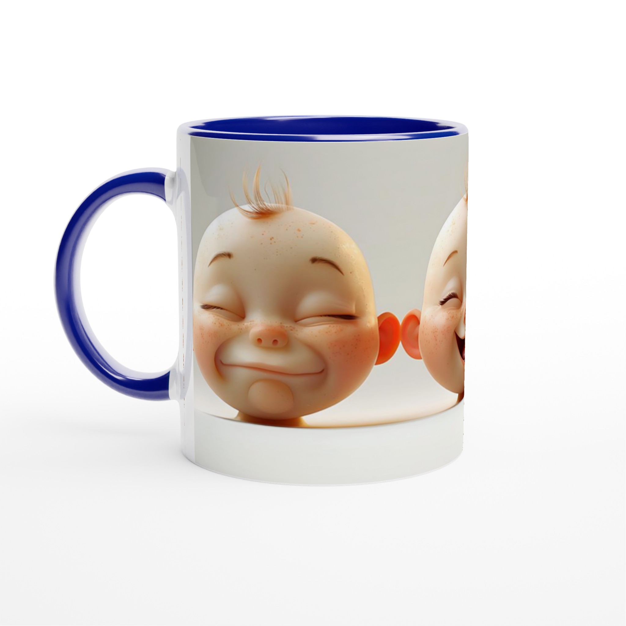 Glad Bebis Mugg - Söt Keramisk Kaffemugg med Lekfulla Ansiktsuttryck i 7 Färger 2 f263ca69-c0d5-4316-839f-bca0cfda98b8