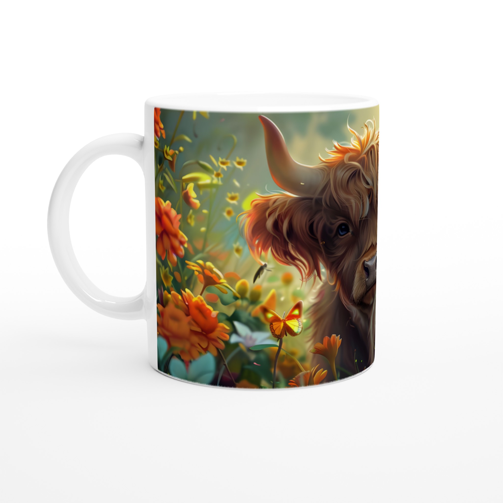 Charmig Highland Ko Mugg – Livfull Design på 11oz Keramik, Välj Din Färg! 1 f26979aa-9c74-424f-a6b0-eddeb4a596e8