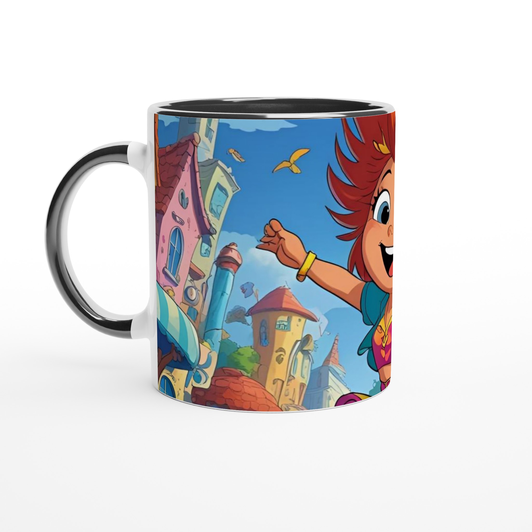 Vit 11oz keramisk mugg med lekfullt färgglatt motiv – välj mellan sju vibrerande keramiska färger 4 f26a9764-4f8c-49a0-8c0c-b2527577d086
