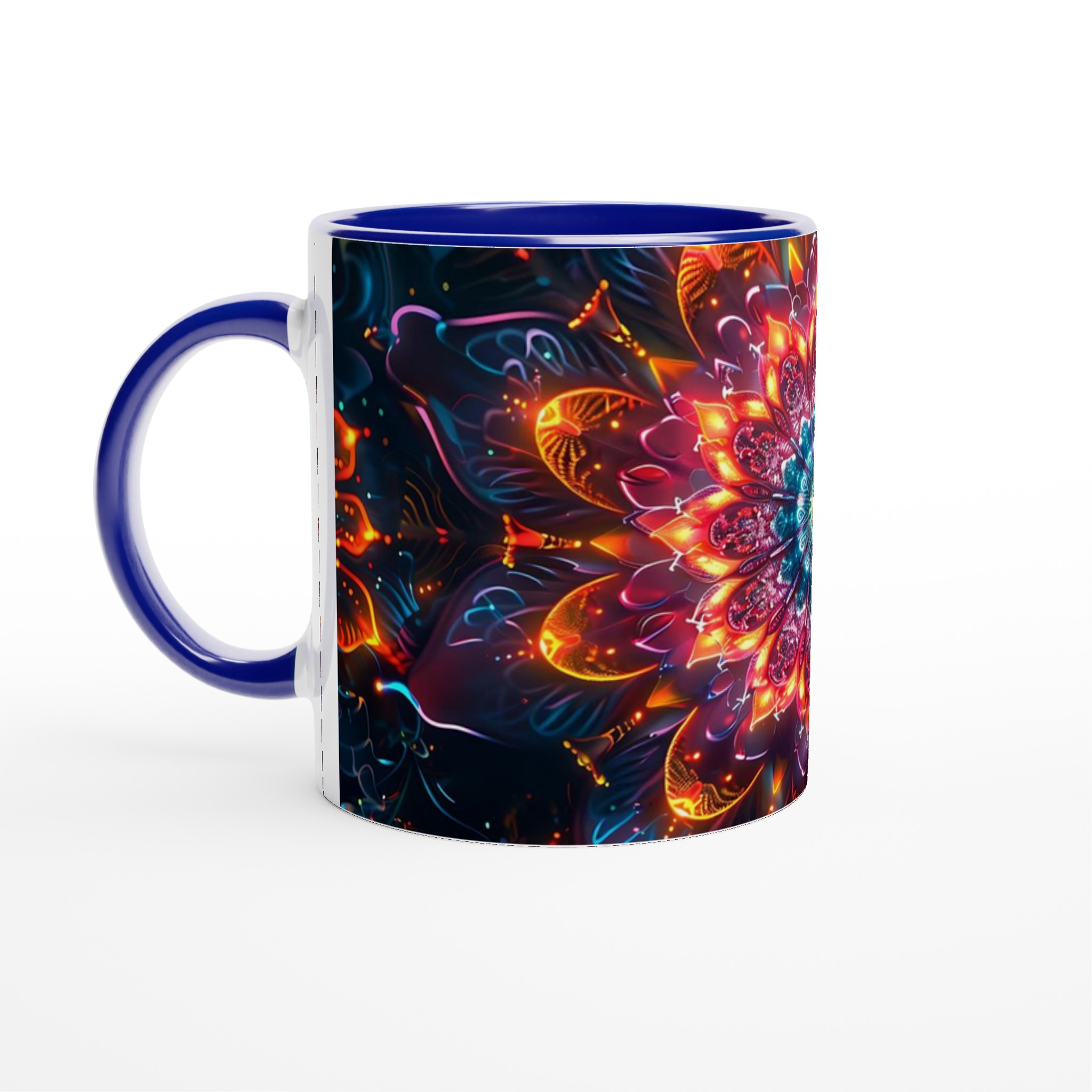 Kosmisk Mandala Mugg – 11oz Keramikmugg i Levande Neonfärg, Perfekt för Den Som Älskar Unik Konst 2 f26e61e4-b6c4-43c2-9c47-1943f0ef5319