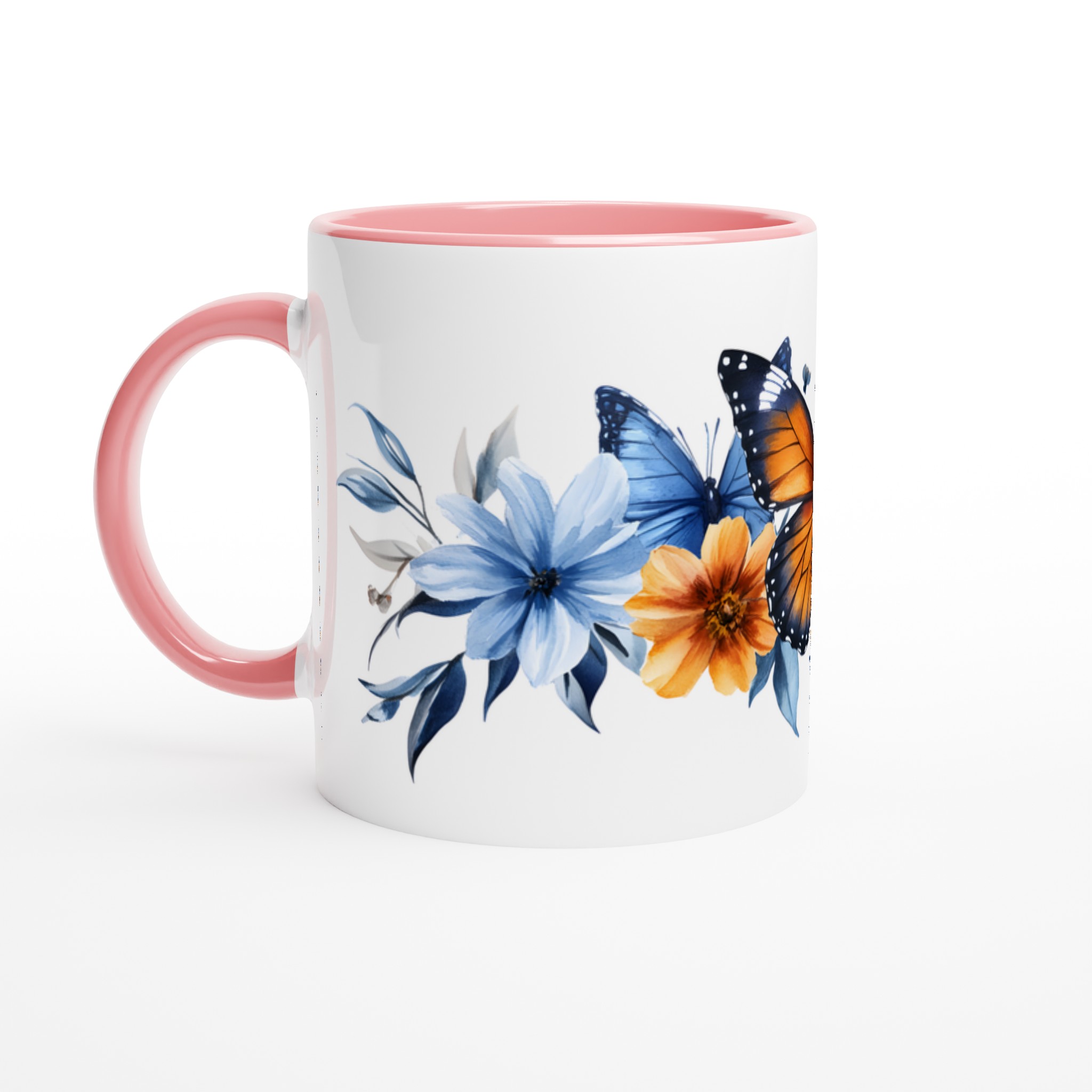 Fjäril och Blomsterprakt – 11oz Keramisk Mugg för Färgglada Kaffestunder i Valfri Färg 6 f288a5f7-34b1-44c6-aa4b-0003e00d770d