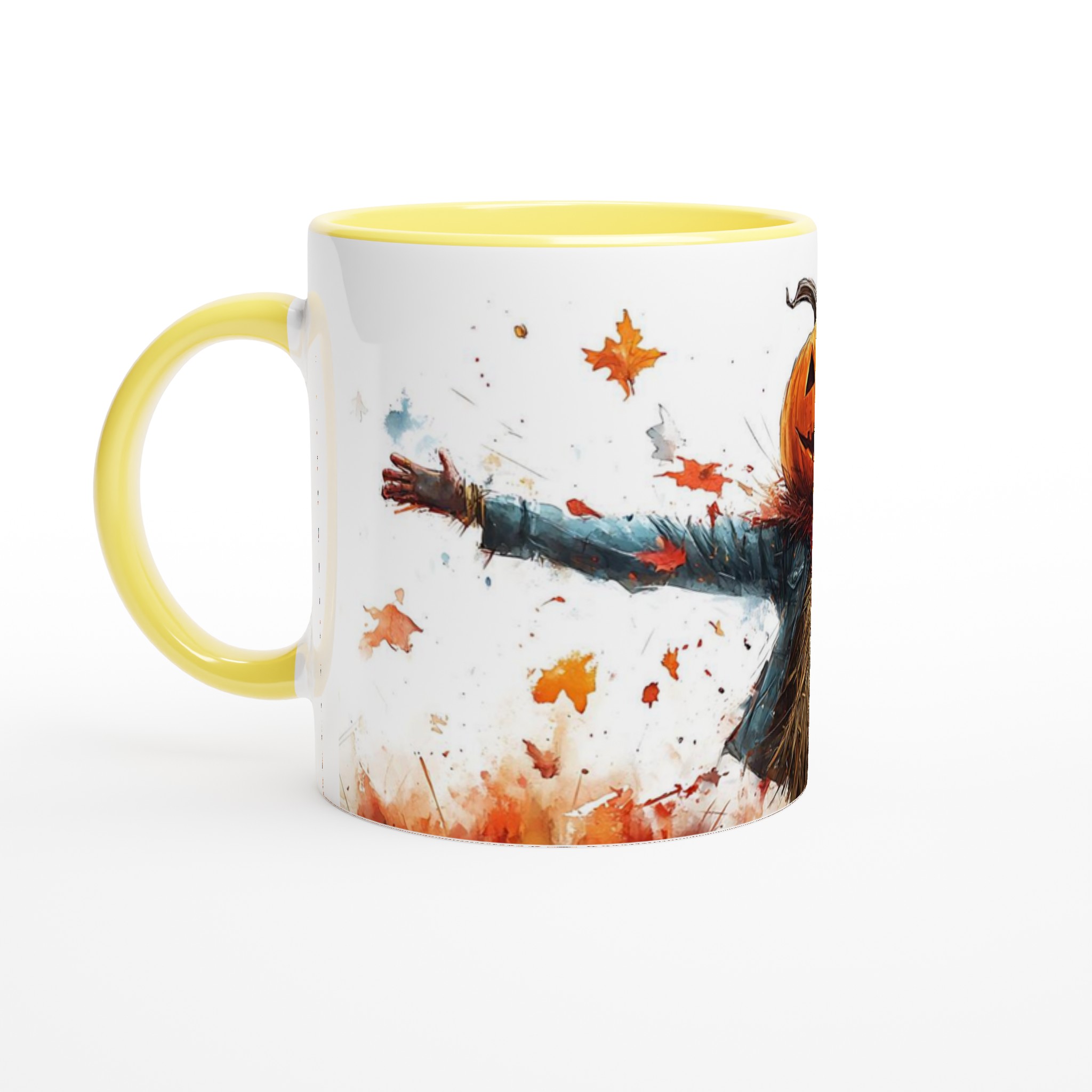 Glad Halloween Pumpa Skrämma Mugg – Levande Akvarell Keramik Kaffekopp i Flera Färger 3 f29313f2-e797-47e8-83f9-cafd5ac7b8ce