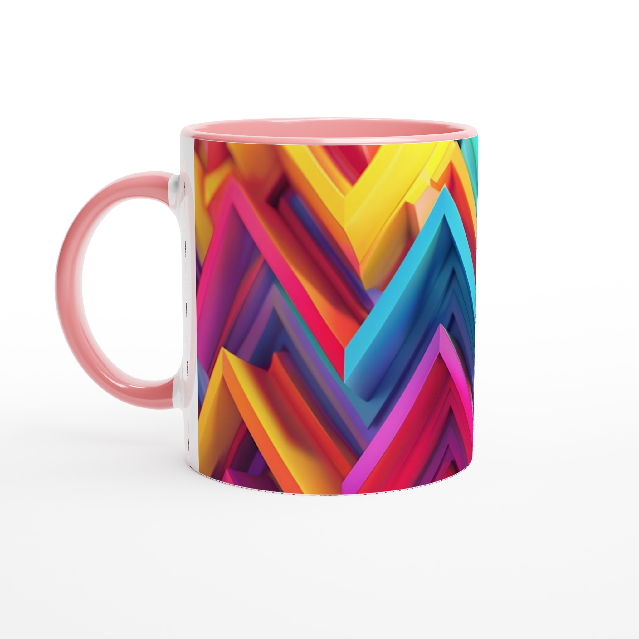 Abstrakt Chevron Keramikmugg - 11oz, Levande Färgval 6 f2a32d64-77c7-4cfc-ae79-947a1bccd4ea