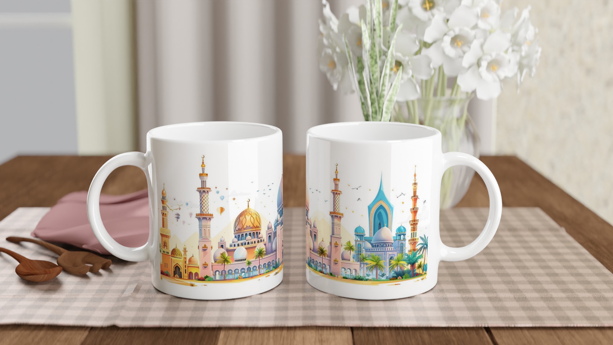 Förtrollande Orientens Slott – Keramisk Mugg i Valfri Färg, 11 oz 10 f2c66002-347e-4ad5-b560-07d5150f1f36