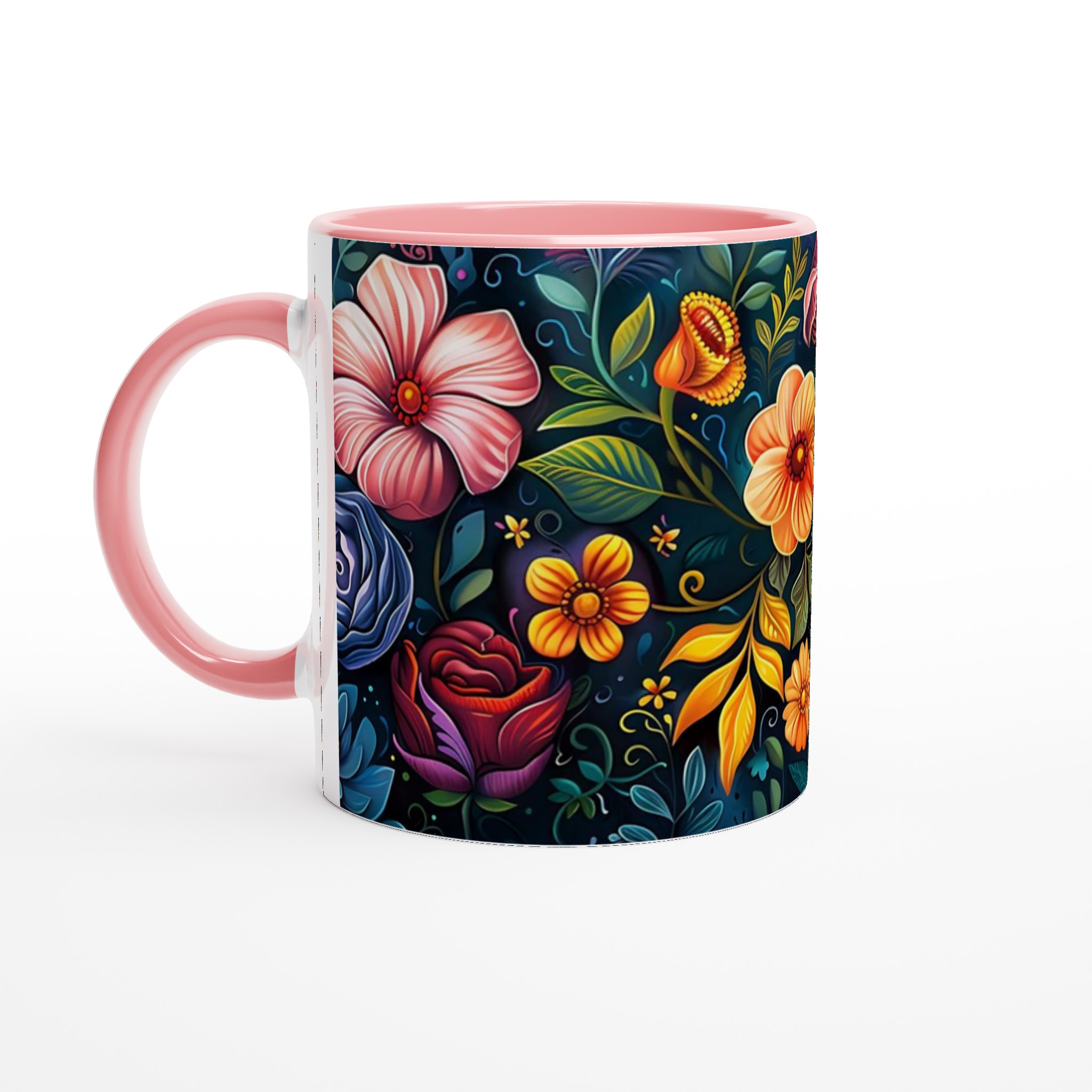 Blomstrande Keramikmugg: Välj din Favoritfärg – 11 oz Premium Kaffemugg 6 f2c7aeb3-380f-4800-a998-da76ae34fc82