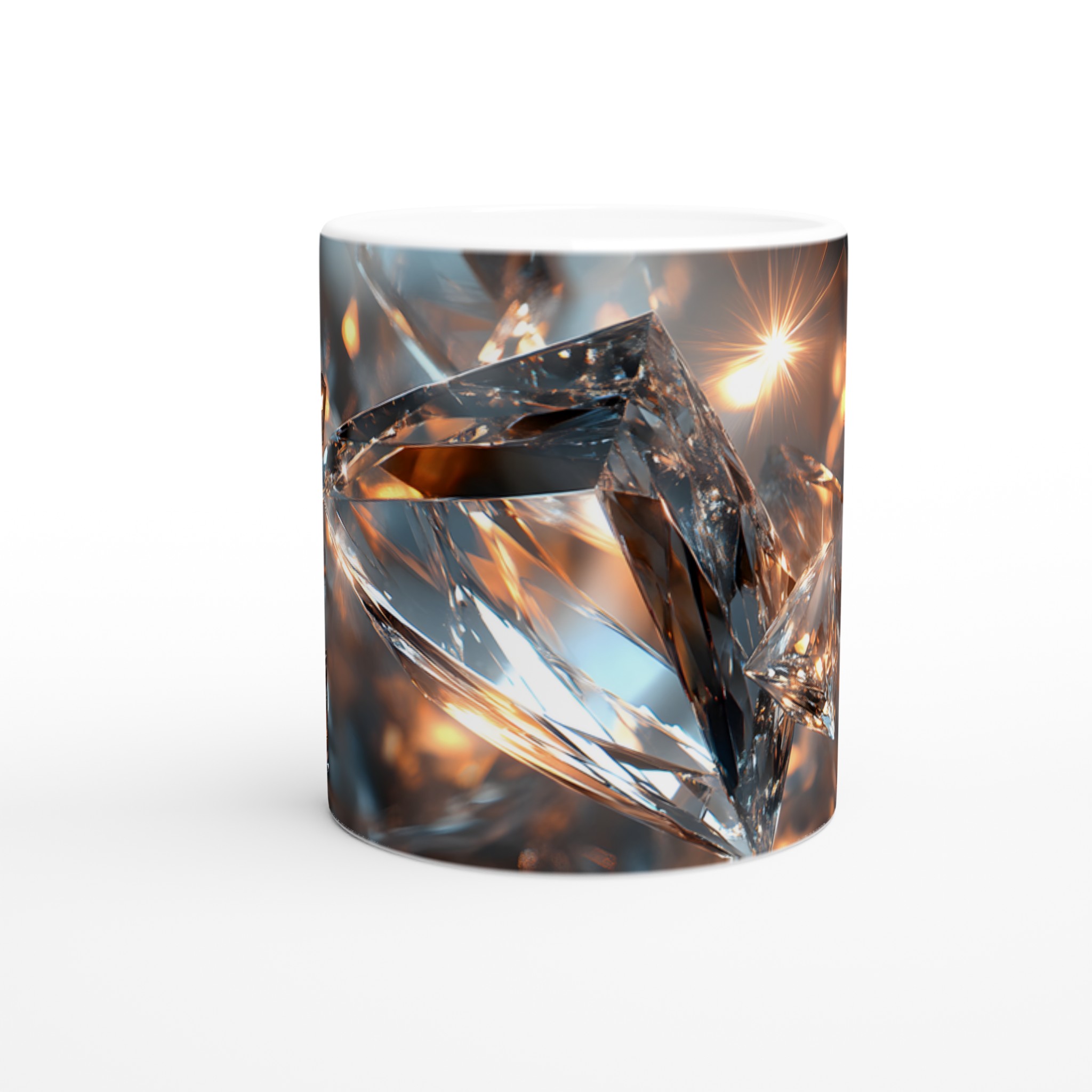 Sparkling Diamond Glint 11oz Keramikmugg – Glänsande Design för Kaffeälskare 8 f2db08b8-b8f7-4209-9d5f-77b646a30653