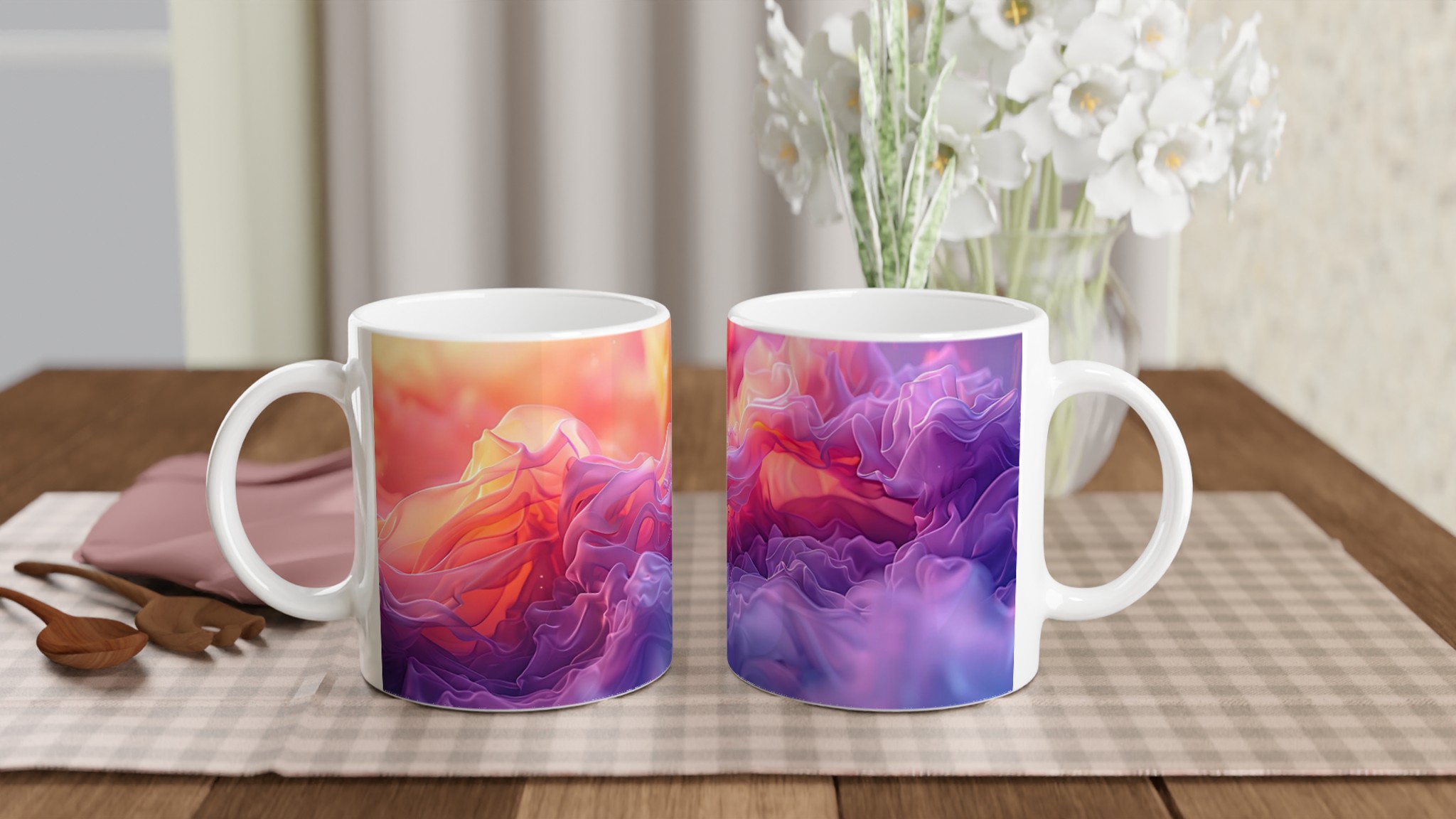 Abstrakt Färgprakt 11oz Keramisk Mugg – Drick med Stil i Varmrosa & Lila Nyanser 10 f2e85b75-c619-406d-9a51-00cf1c17d12a
