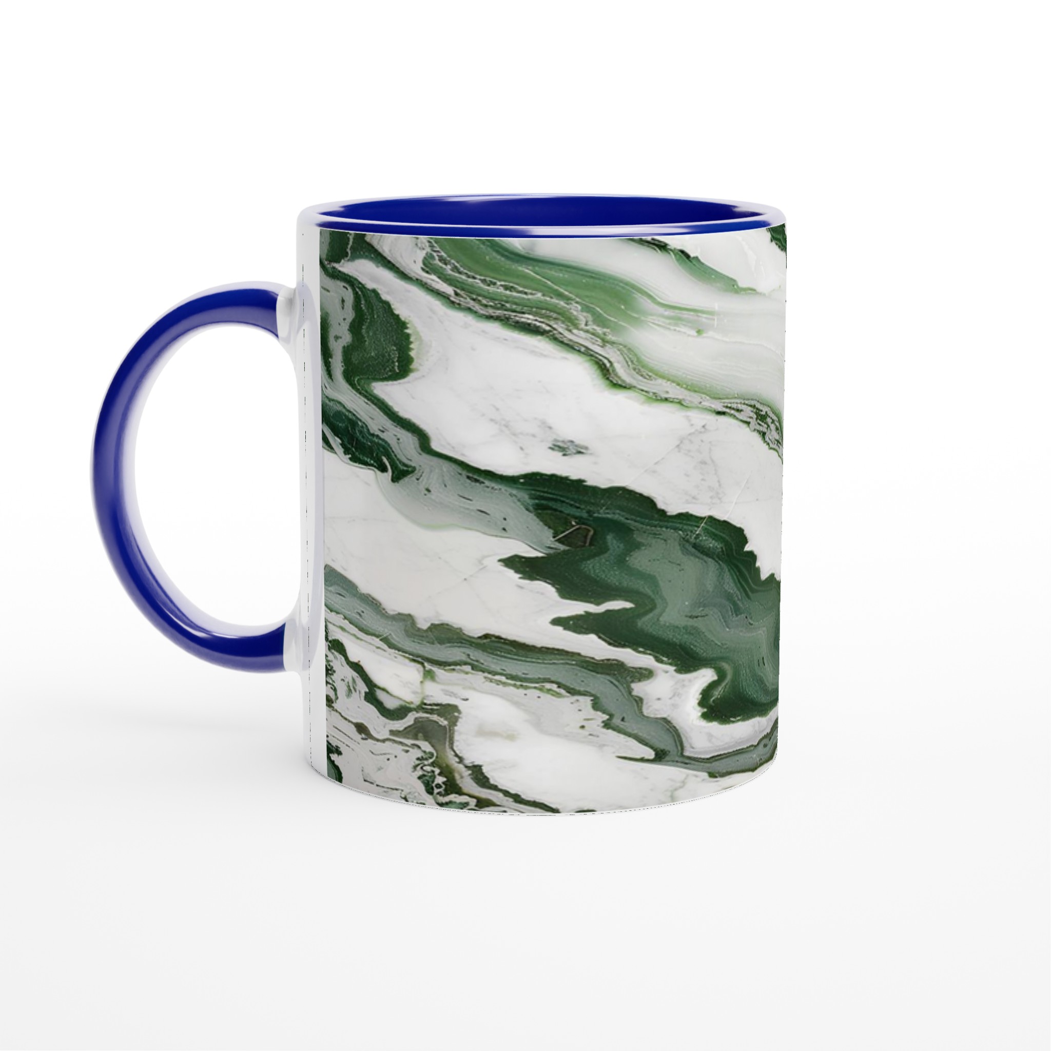 Abstrakt Grön Marmorerad Keramikmugg – 11oz Konstfull Kaffekopp i Valfri Färg 2 f31c6a99-768d-442f-826c-3bba7a03d068